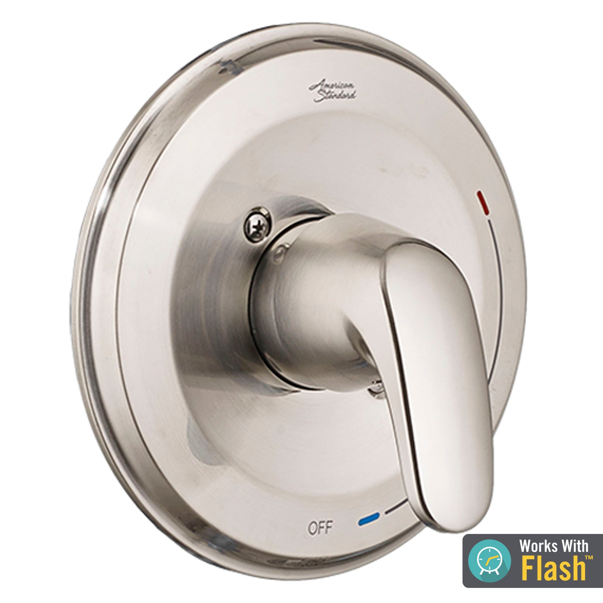 American Standard Colony Pro Grifo de Ducha de 1 Manija en Níquel Cepillado Vendido por Separado con Válvula TU075500.295.