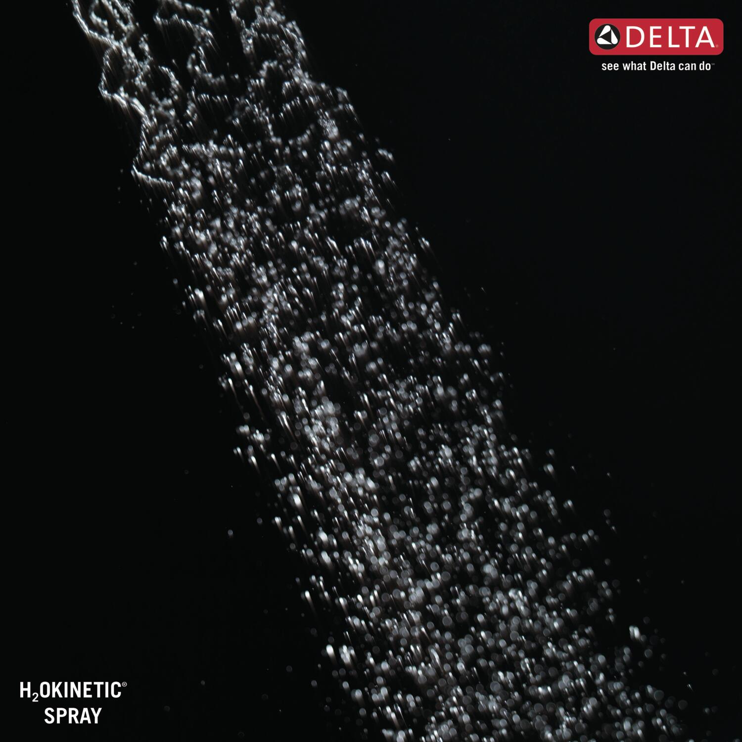 Grifo de ducha redondo de 5.4 pulgadas con 2 manijas en color bronce champagne Trinsic de Delta