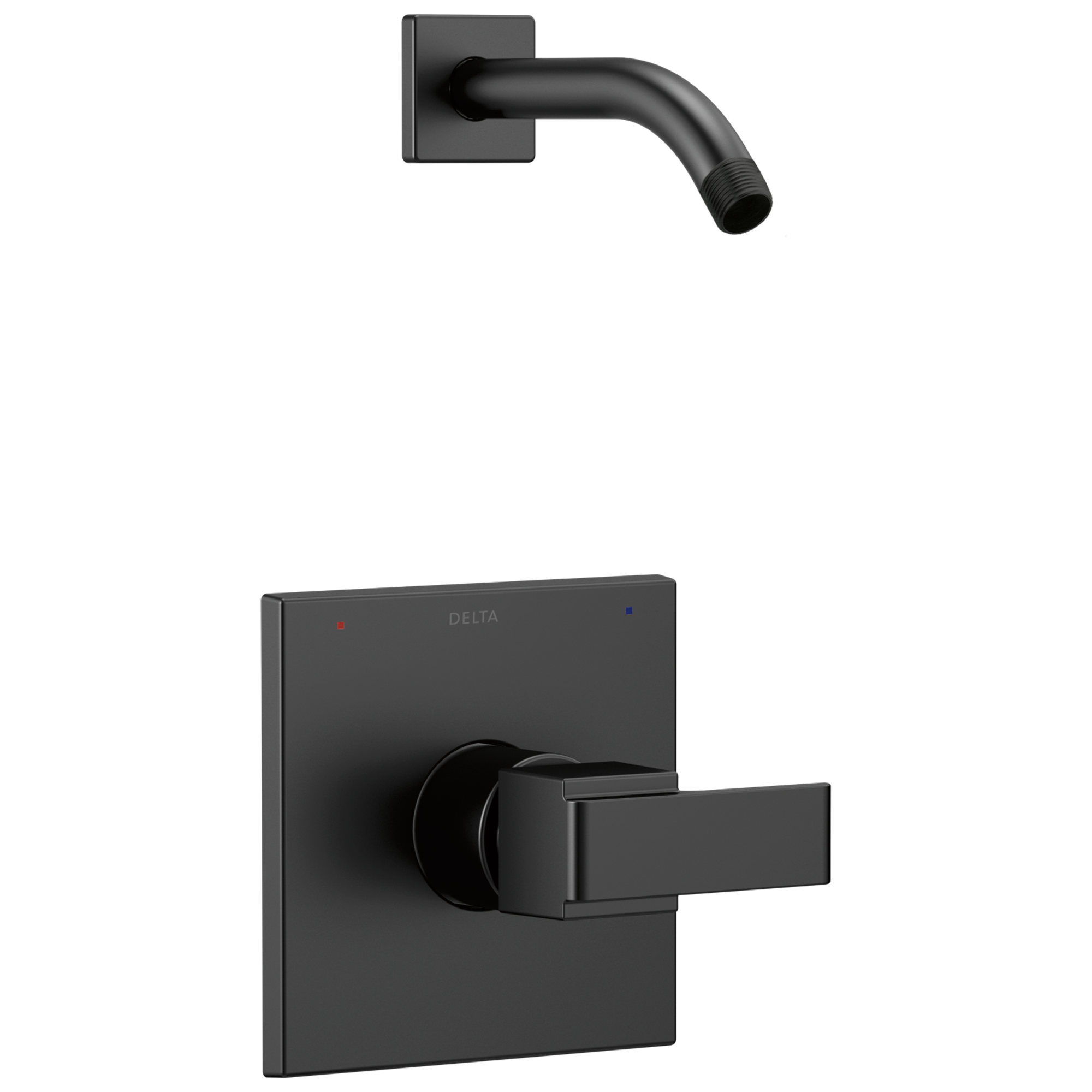 Grifo para regadera de una sola manija Delta Ara en negro mate - Se vende por separado T14267-BLLHD