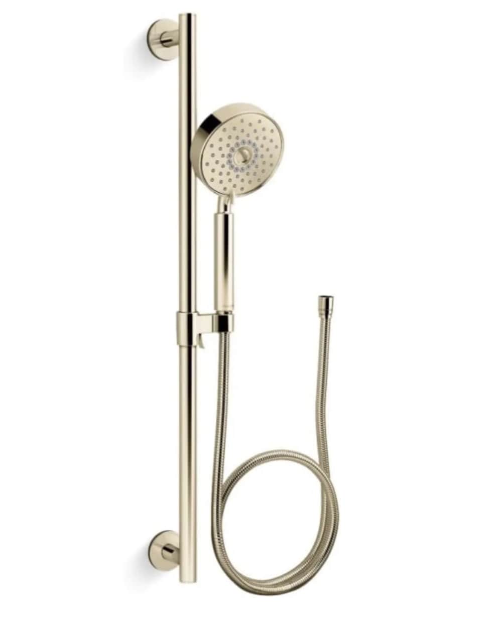 KOHLER Purista Color Oro Francés Vibrante Se vende por separado Regadera de mano redonda de 5 pulgadas 22178-AF