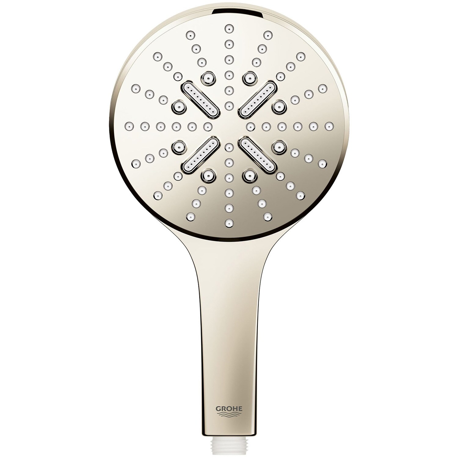 Regadera de mano de una llave Grohe Rainshower en grafito resistente - Grifo redondo de ducha de 5.13 pulgadas