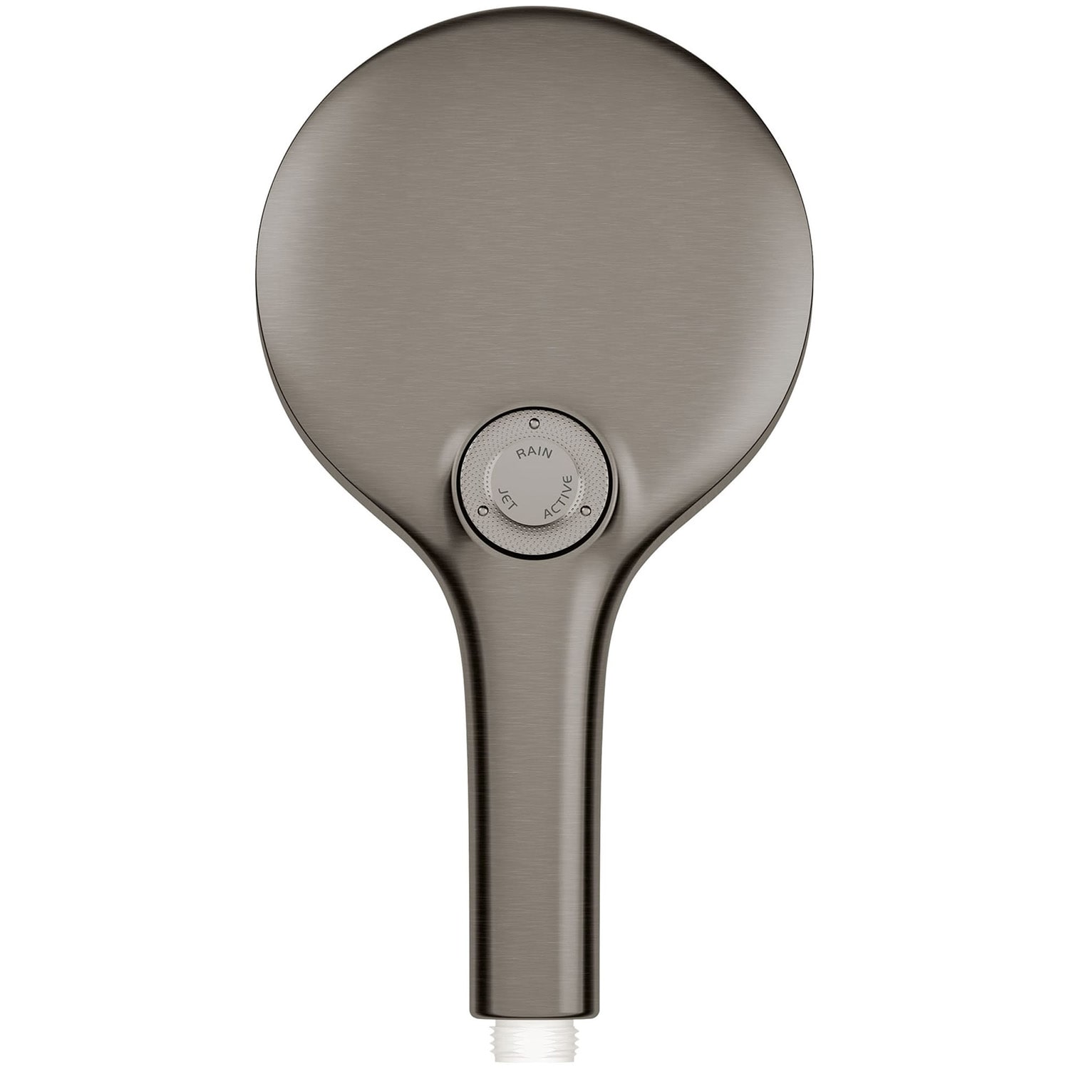 Regadera de mano de una llave Grohe Rainshower en grafito resistente - Grifo redondo de ducha de 5.13 pulgadas
