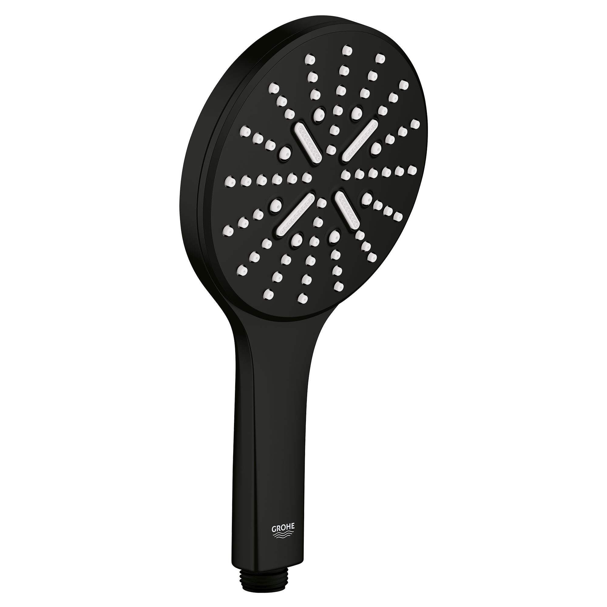 Negro Mate GROHE Se vende por separado Regadera portátil redonda de 5.125 pulgadas