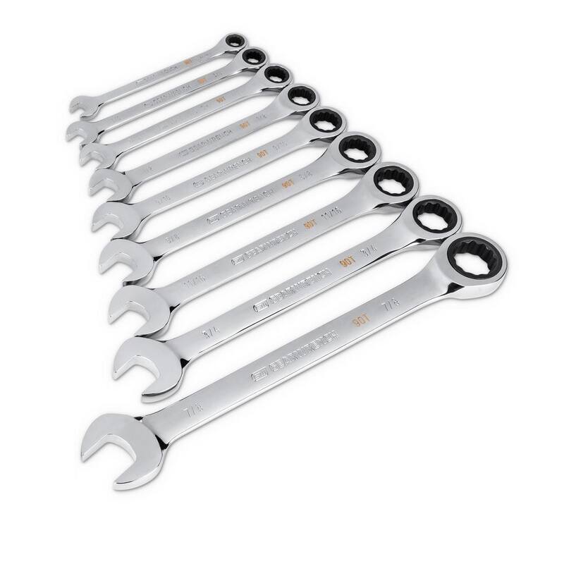 Set de herramientas mecánicas GEARWRENCH de 1/4 y 3/8 pulgadas, con puntas de 6 puntos estándar/profundas SAE/MM y 90 dientes, incluye llaves trinquete (124 piezas) - 8300186698CB.