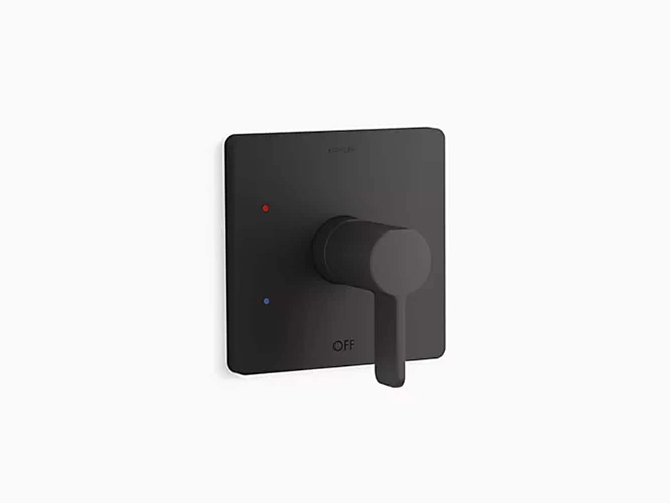 Mezcladora para Regadera de una sola Manija en Negro Mate KOHLER Rite-Temp se Vende por Separado K-TS23501-4-BL