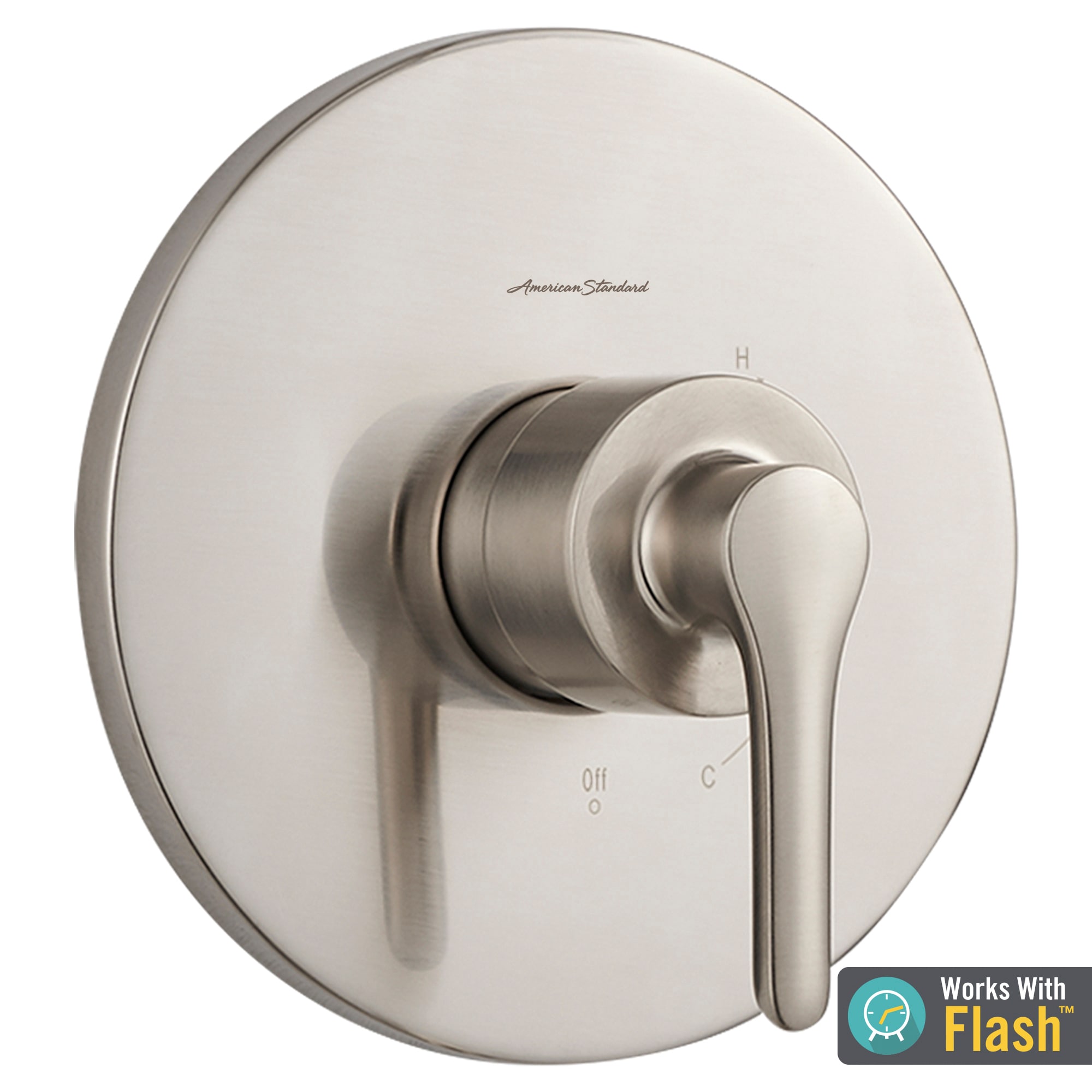 Mezcladora para ducha American Standard Studio S de Níquel Cepillado con 1 manija – Se vende por separado TU105500.295