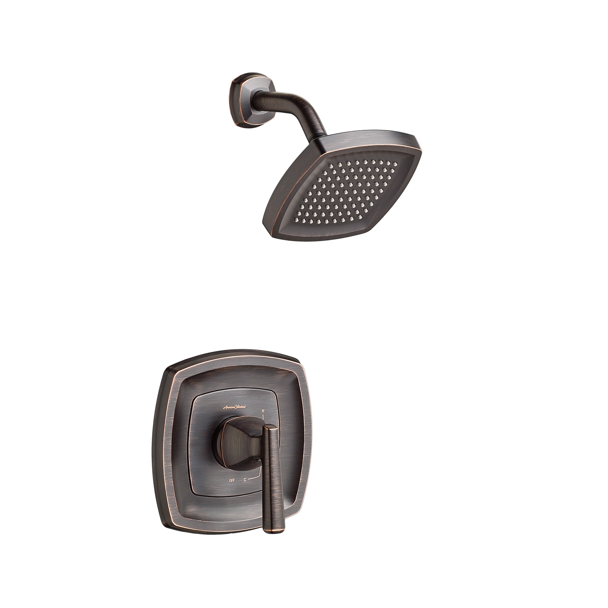 American Standard Edgemere Grifería de Ducha Redonda de 1 Mango en Bronce Legacy de 5.75 Pulgadas de Función Única TU018501.278
