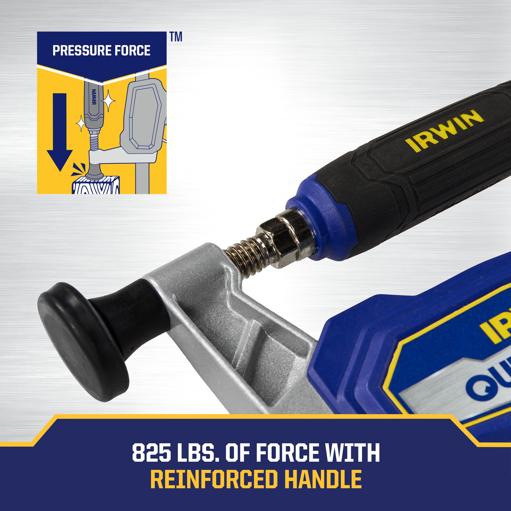 Mordazas Híbridas IRWIN Quick-Grip de 12 pulgadas con Gatillo de 301 libras / Sargento de Barra IRHT83500