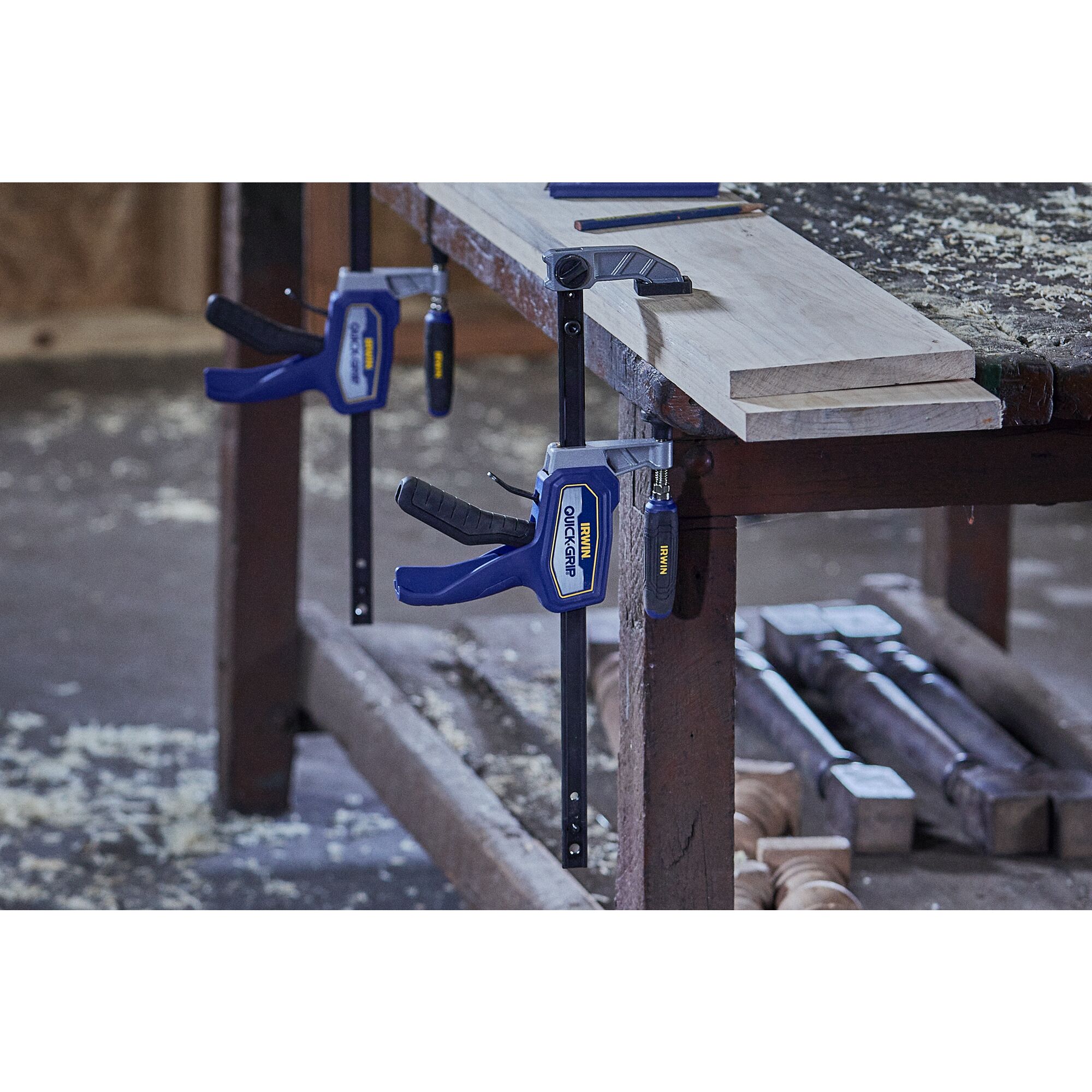 Mordazas Híbridas IRWIN Quick-Grip de 12 pulgadas con Gatillo de 301 libras / Sargento de Barra IRHT83500