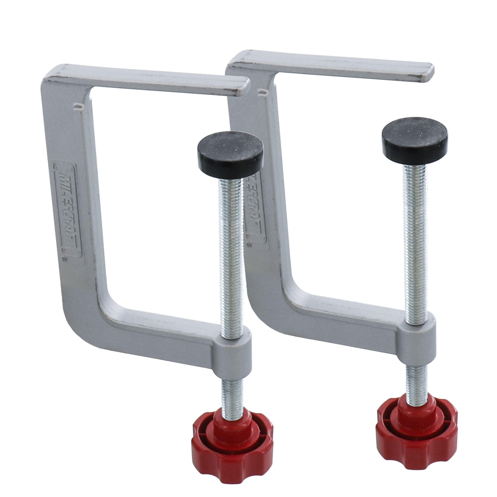 Milescraft 2.0 - Paquete de 4 abrazaderas de riel de 150.0 lb - C-Clamp 40210003