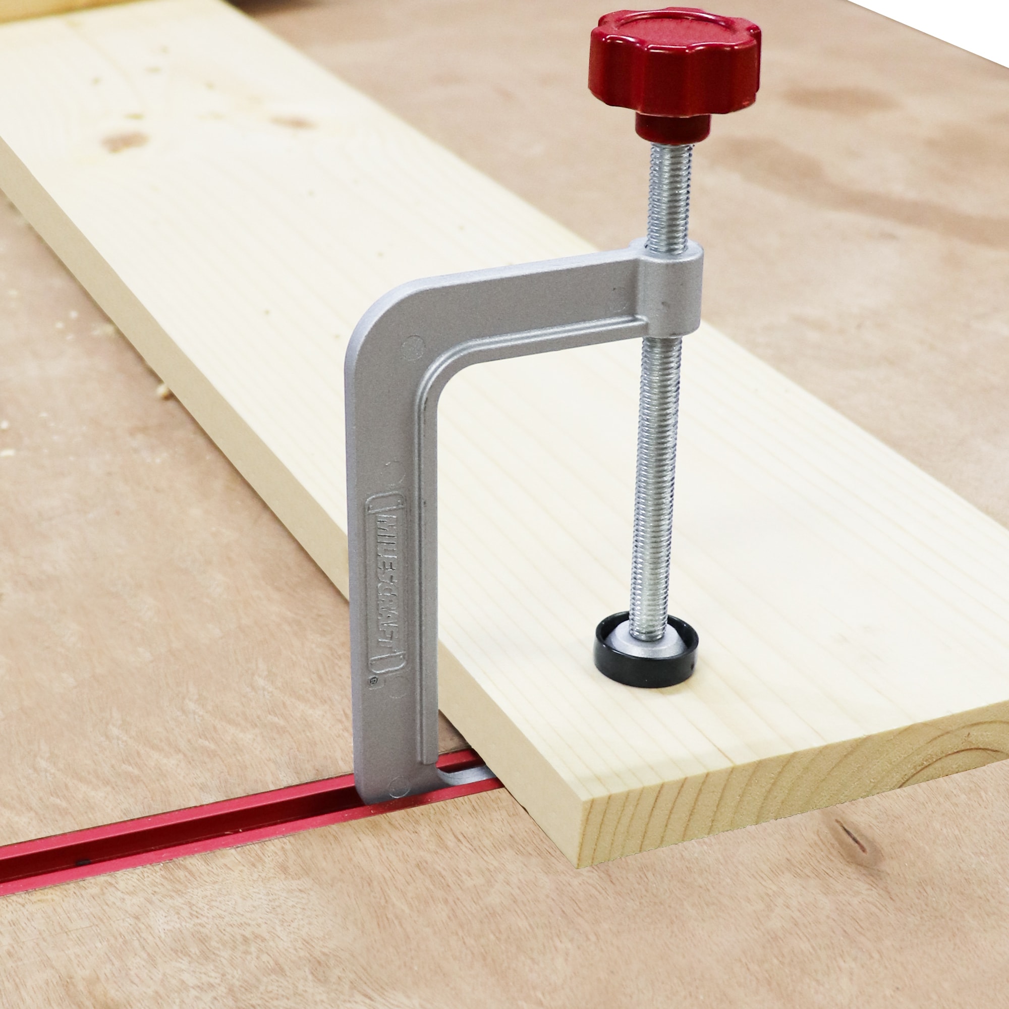 Milescraft 2.0 - Paquete de 4 abrazaderas de riel de 150.0 lb - C-Clamp 40210003