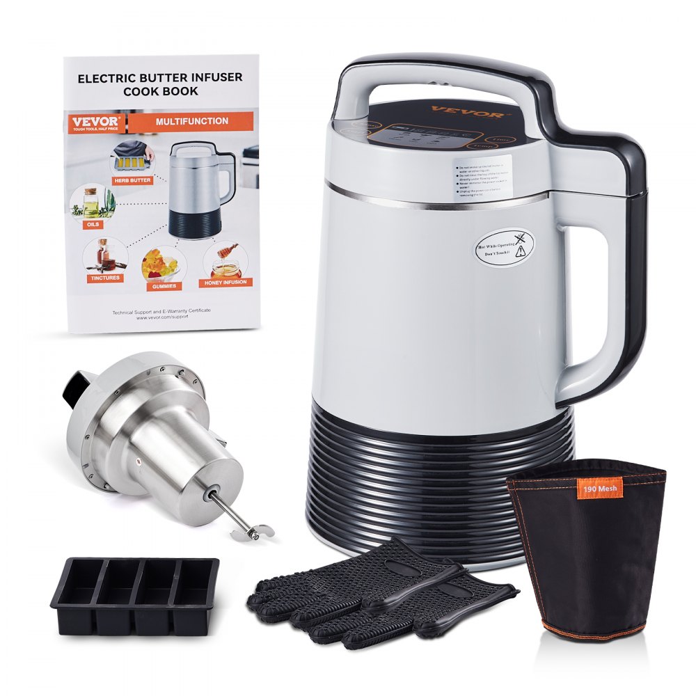 VEVOR Butter Infuser Machine, 6 Functions Herbal Infuser, Magic Butter Machine & Oil Infusion Machine with Customizable Temperature And Time, Herbal Recipe Book & All Accessories Included - CBHY900W8J00ZFRX5V1