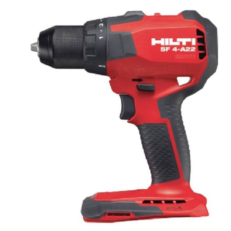 Destornillador compacto inalámbrico de 1/2 pulgadas sin herramienta Hilti 22 voltios de ion de litio SF 4-A22 (sólo herramienta) - 2177406