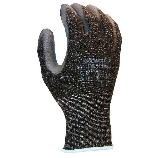 Guantes recubiertos resistentes a cortes Showa, Nivel de corte 4, 13 ga, Negro, L (8) - S-TEX541L-08