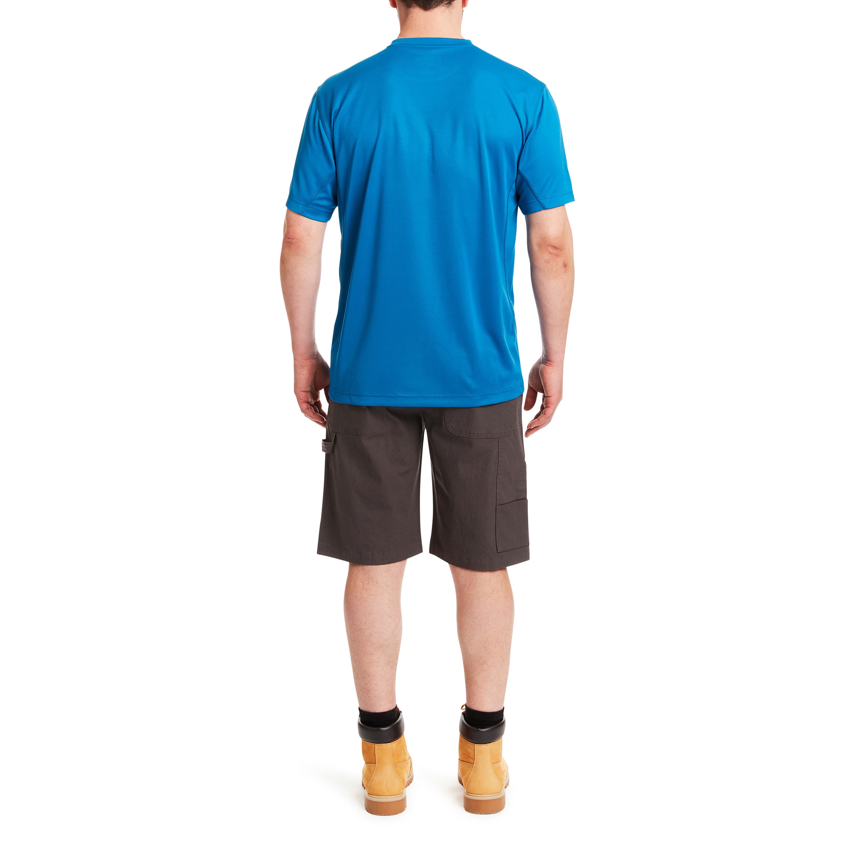 Playera sólida de manga corta en color verde para hombre de Smith's Workwear (talla mediana)
