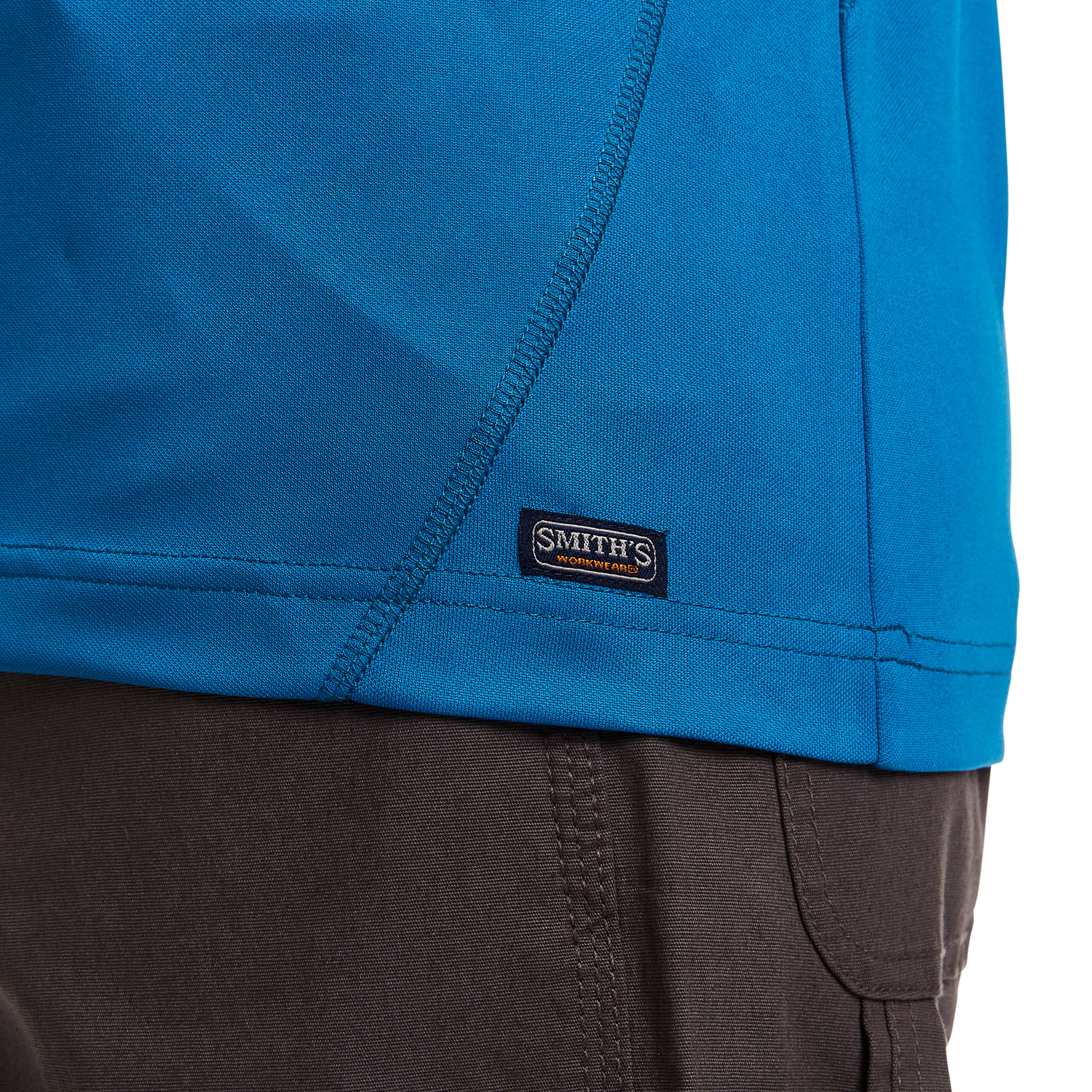 Playera sólida de manga corta en color verde para hombre de Smith's Workwear (talla mediana)