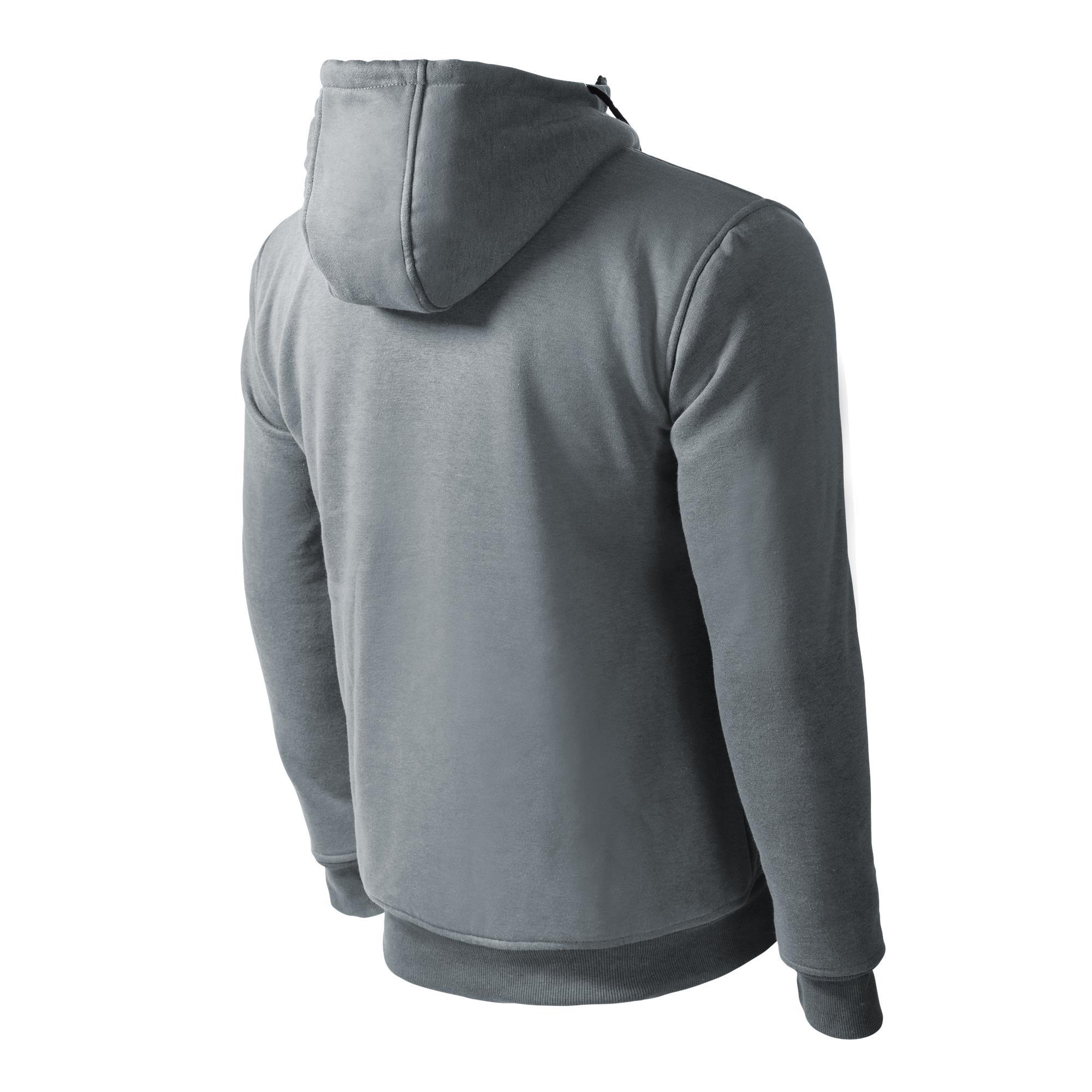 Sudadera con capucha térmica de manga larga para hombre en color gris (talla grande)