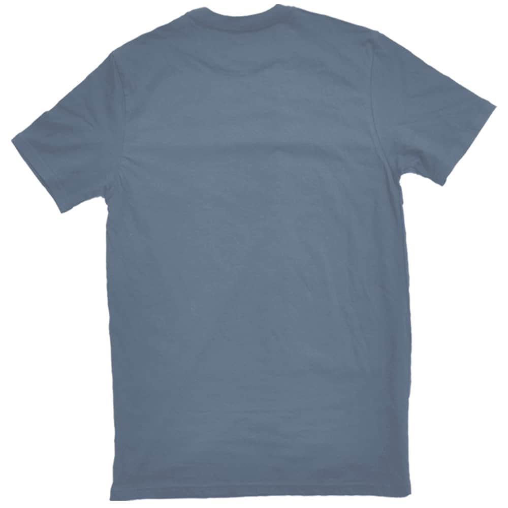 Playera de manga corta azul de punto para hombre (Talla mediana) SFPM-13560 BUS M