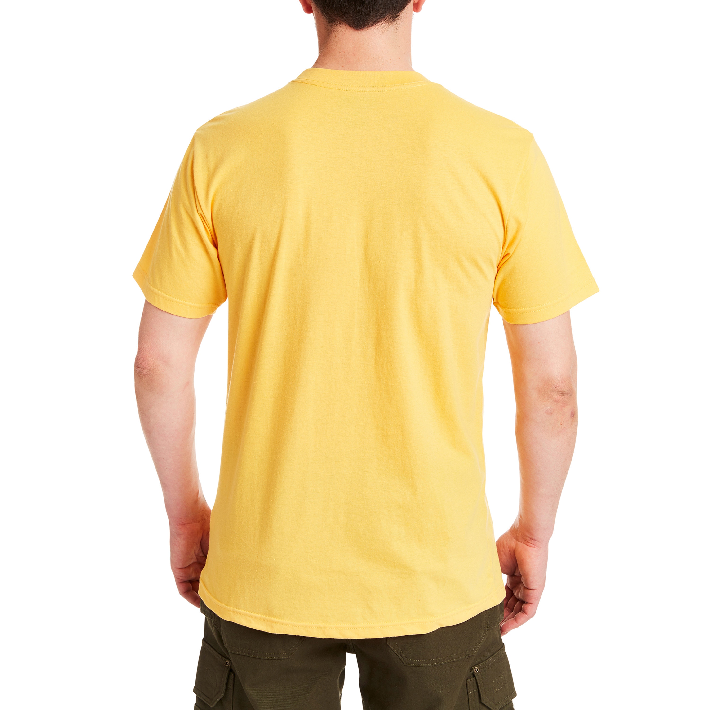 Playera de manga corta sólida de punto dorado para hombre de Smith's Workwear (Mediana) SM4666PK3-TEAGO-M