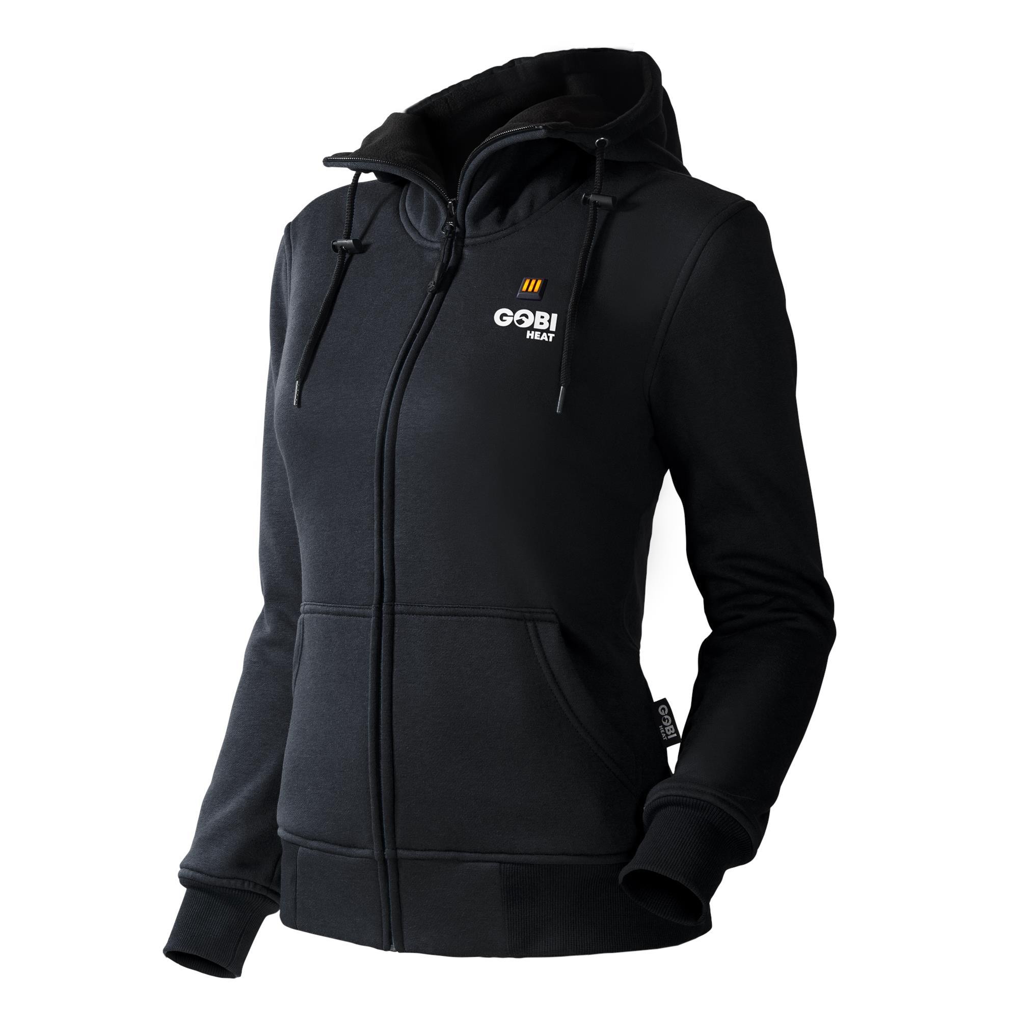 Sudadera térmica negra para mujer de Gobi Heat (Talla Mediana)