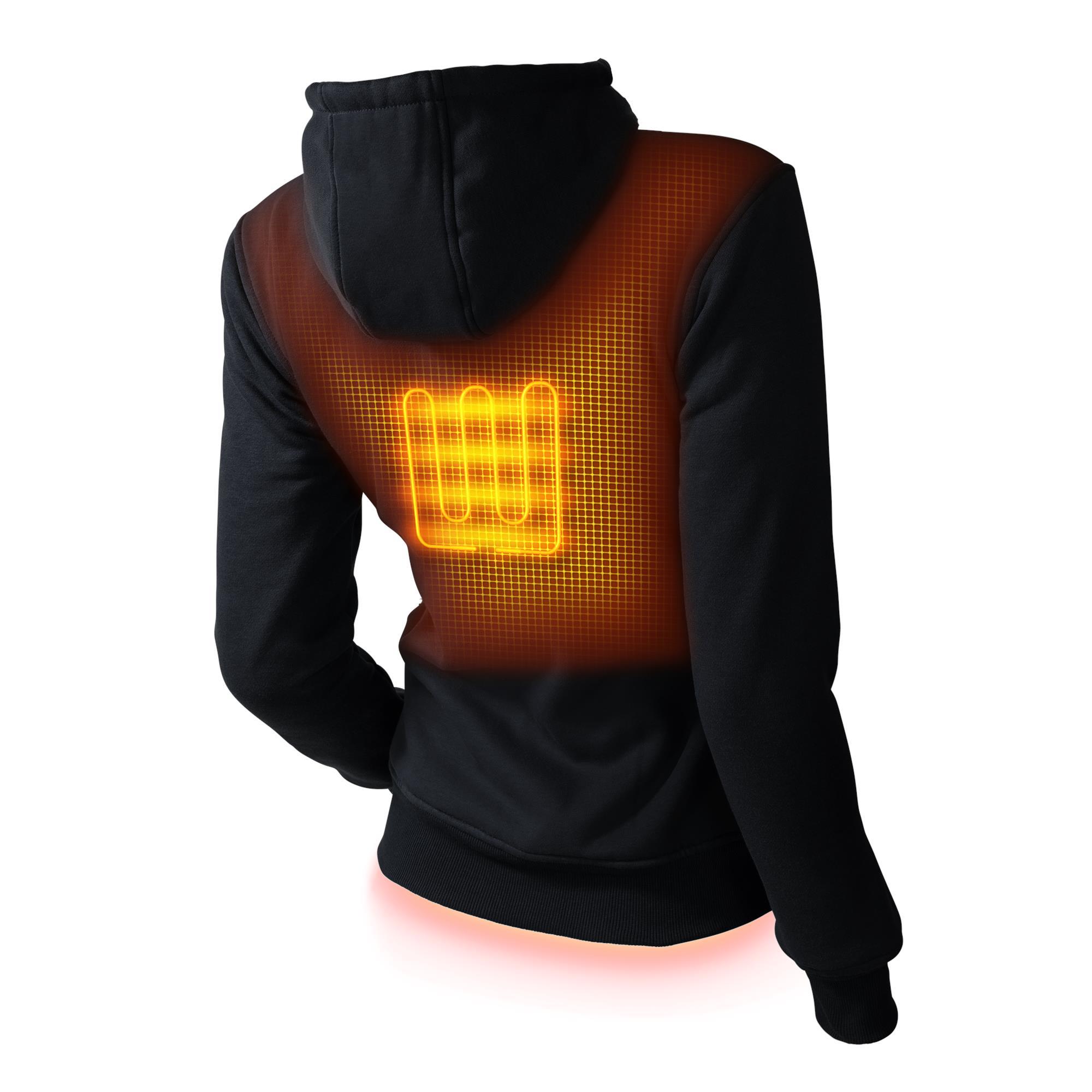 Sudadera térmica para mujer en color negro (talla pequeña)