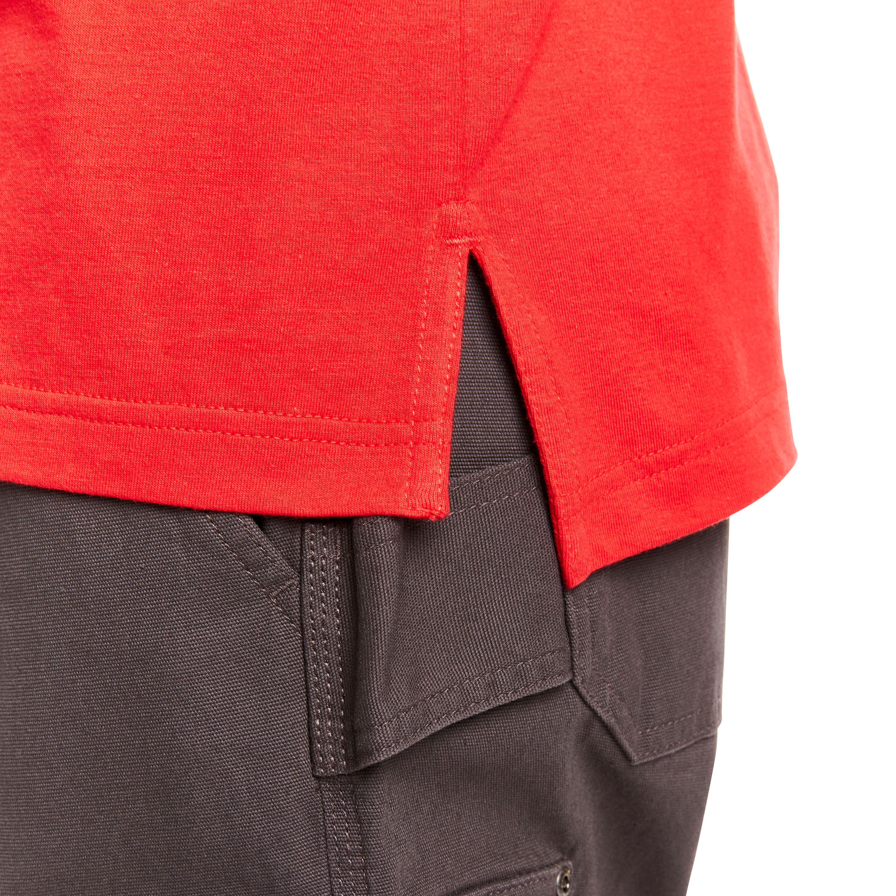 Playera roja de manga corta de punto para hombre de Smith's Workwear (XL)