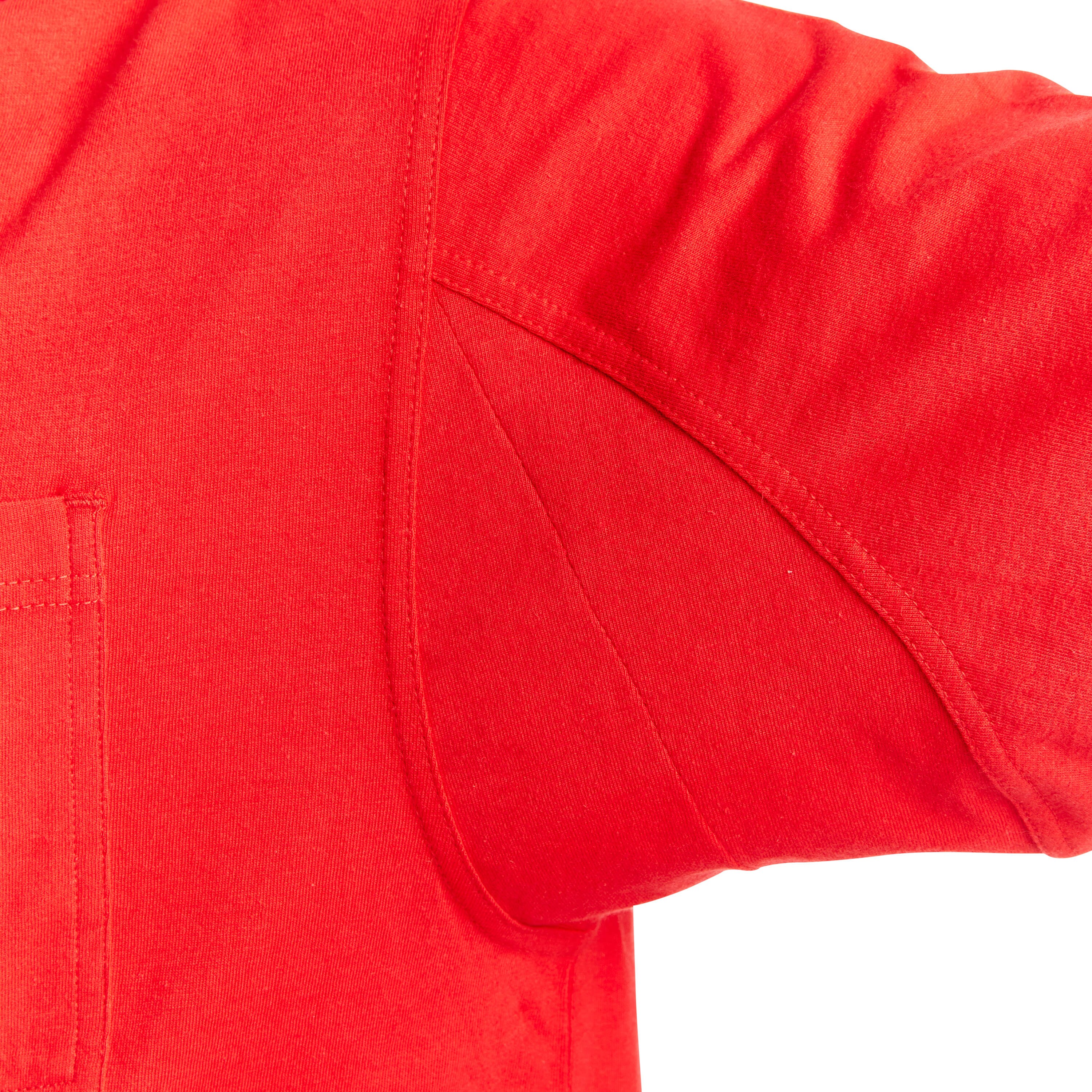 Playera roja de manga corta de punto para hombre de Smith's Workwear (XL)