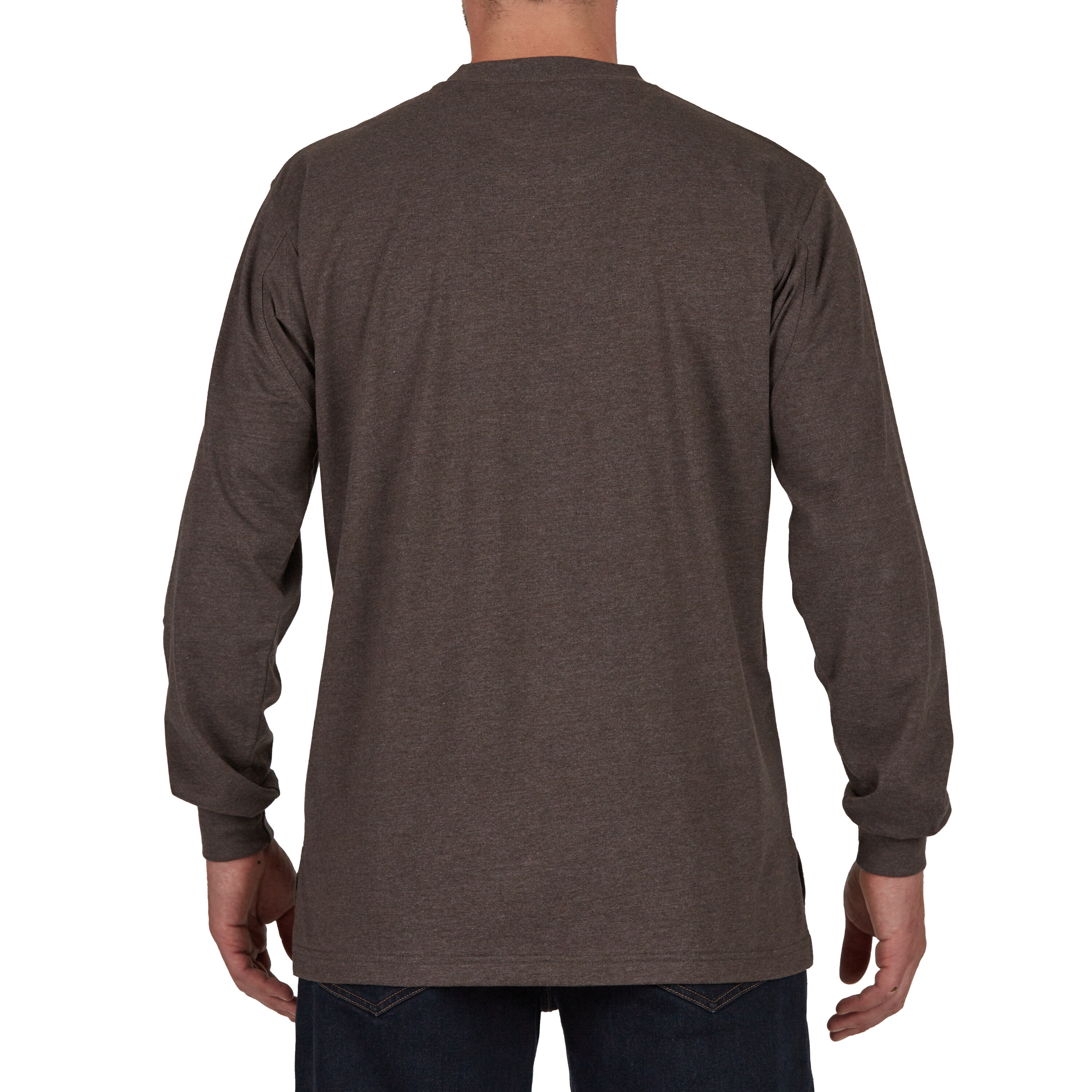 Playera de Punto Gris de Manga Larga para Hombre de Smith's Workwear (XL)