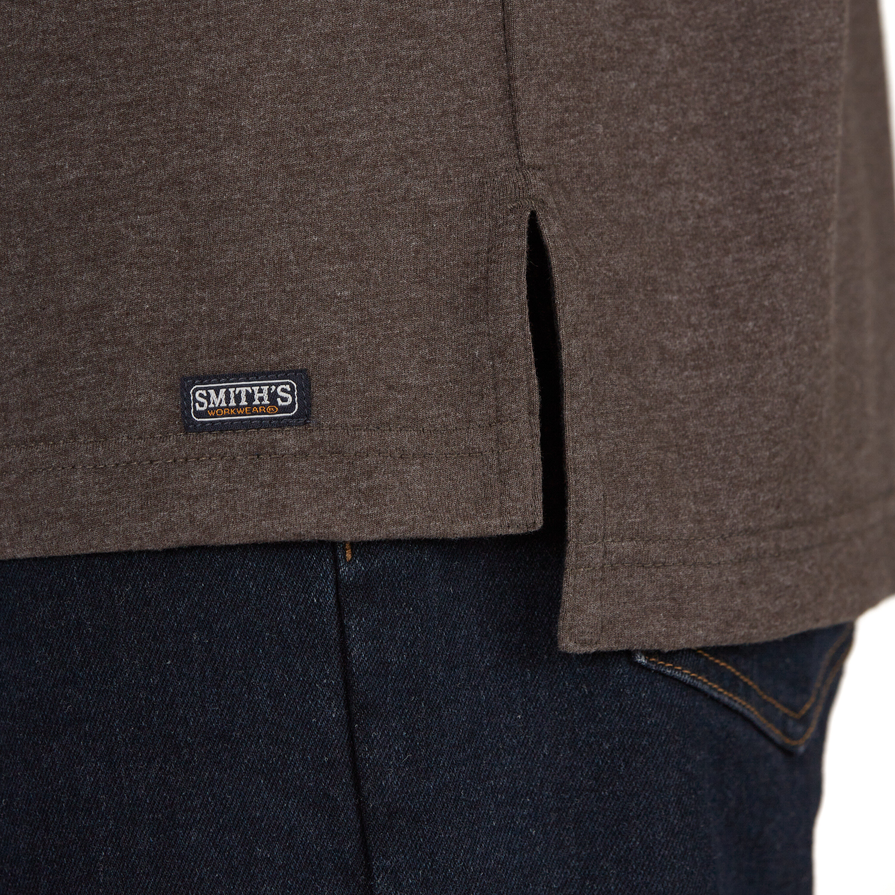Playera de Punto Gris de Manga Larga para Hombre de Smith's Workwear (XL)
