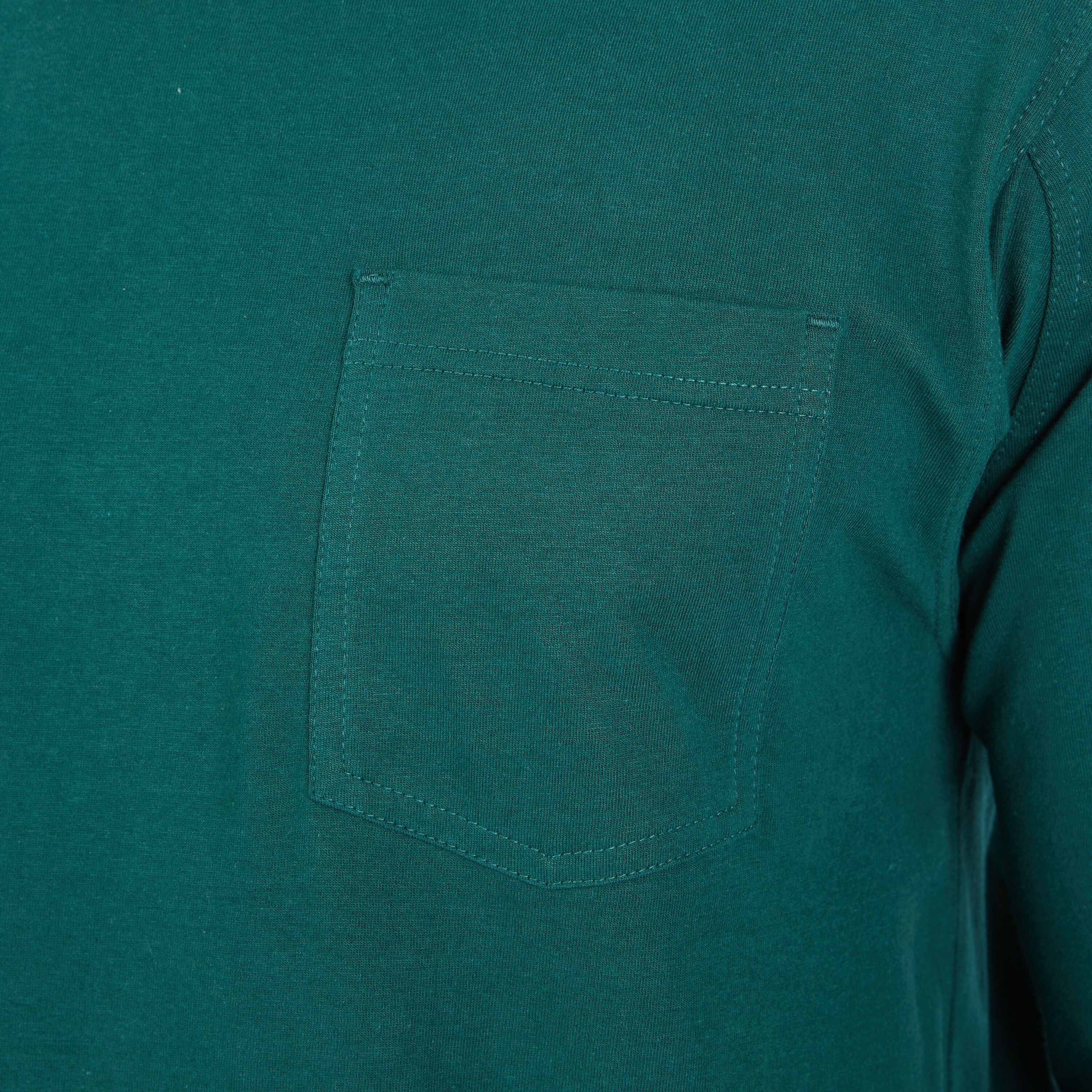 Playera de manga larga en color verde sólido de punto para hombre de Smith's Workwear (XL)