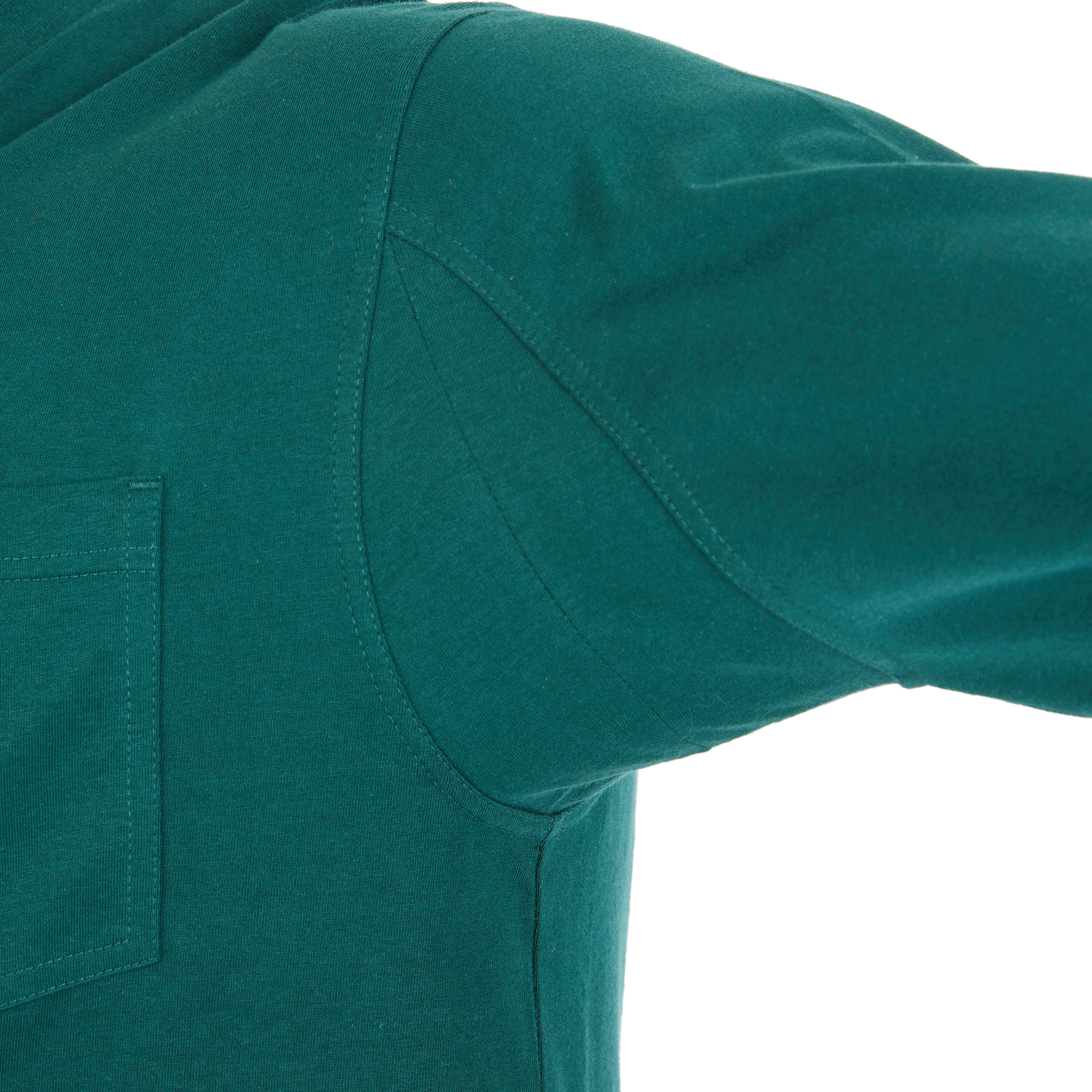 Playera de manga larga en color verde sólido de punto para hombre de Smith's Workwear (XL)