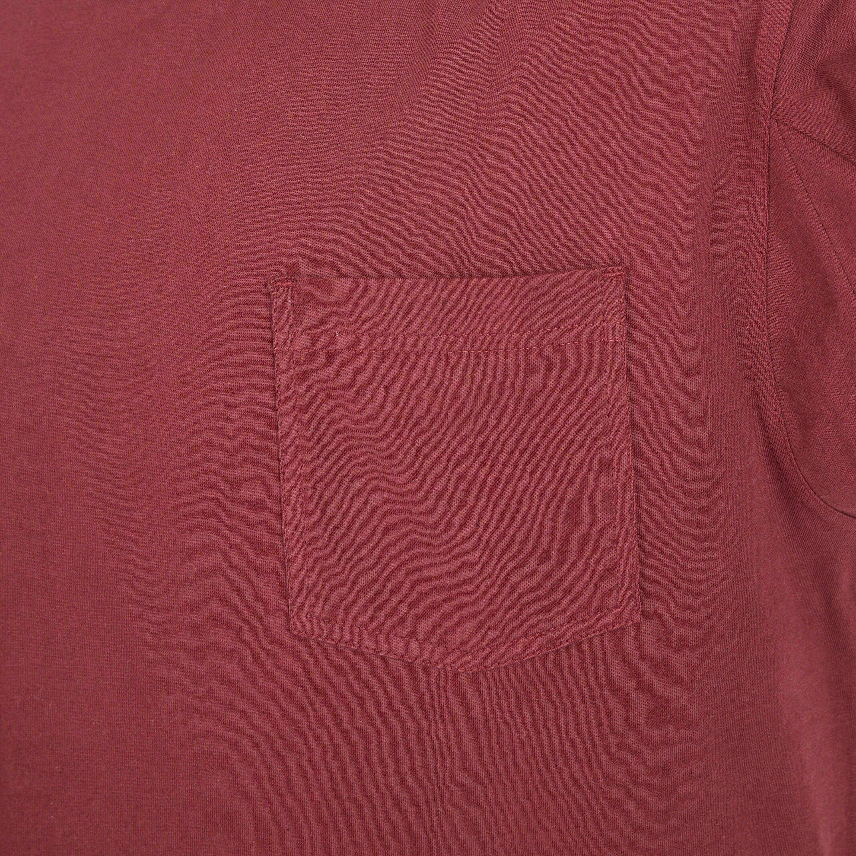 Playera de manga larga roja de punto sólido para hombre de Smith's Workwear (XL)