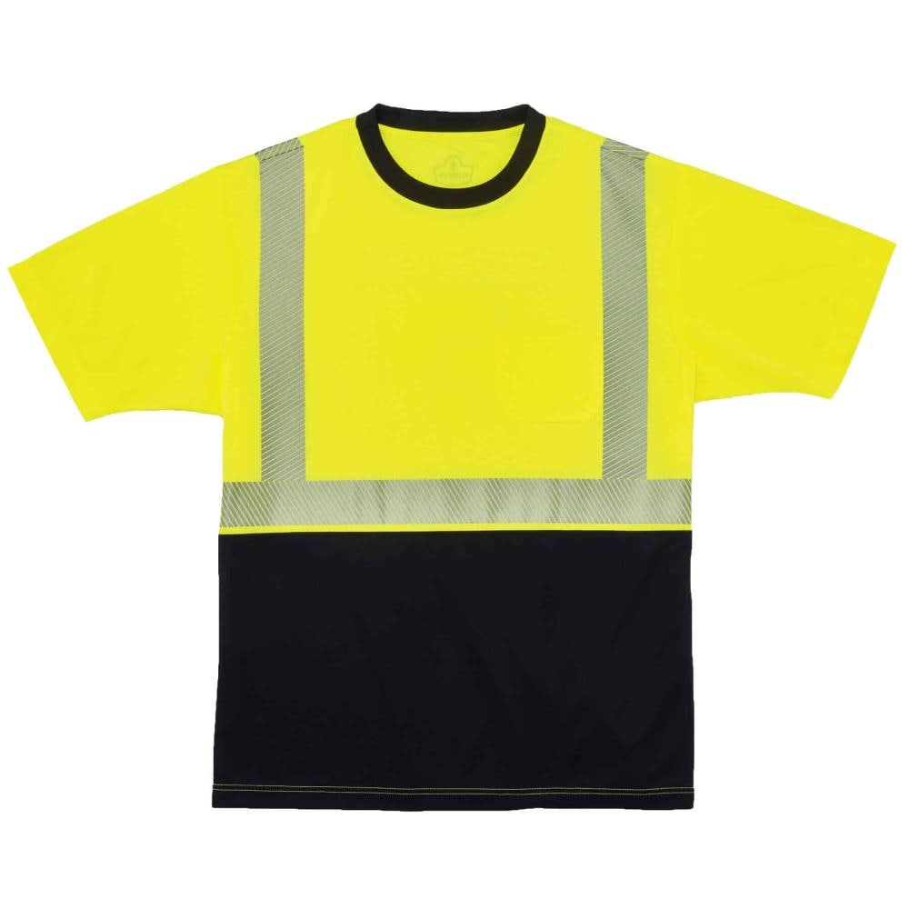 Playera de Manga Corta Verde de Dos Tonos para Hombre GloWear (4XL)