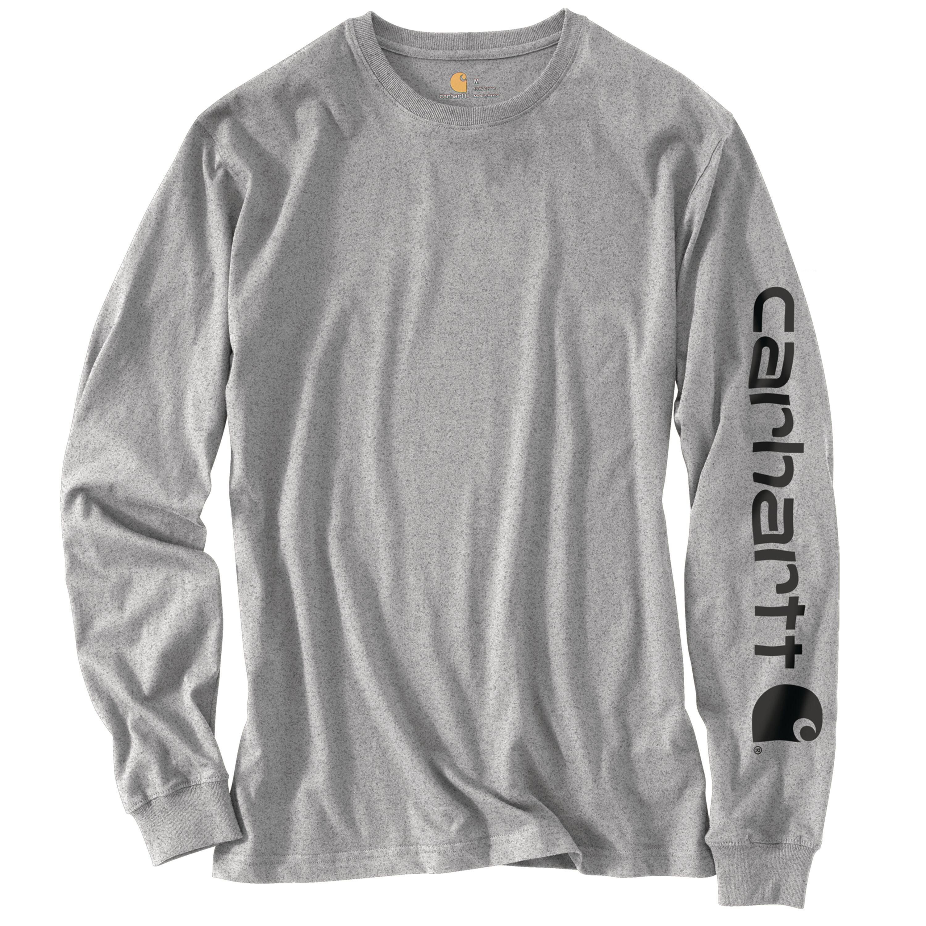 Playera sólida de manga larga en punto gris para hombre de Carhartt (3XL)