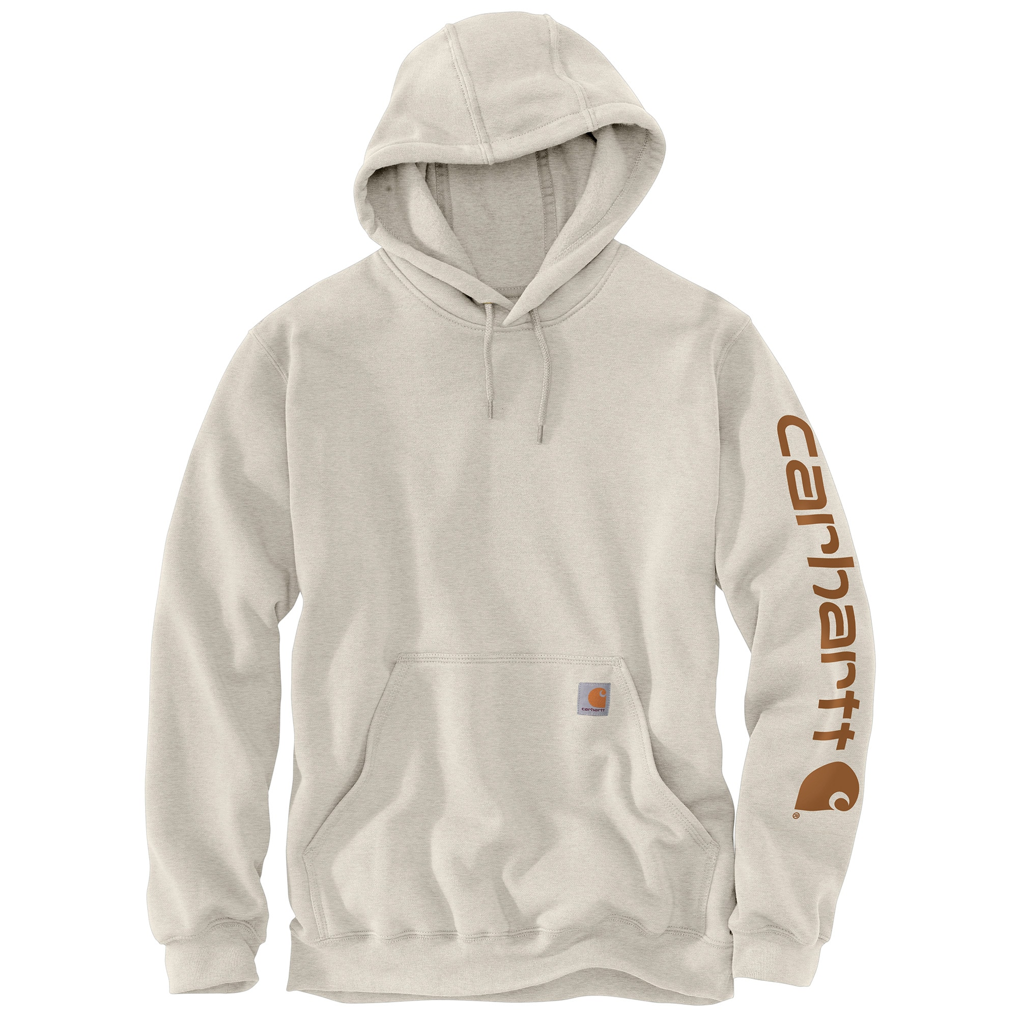 Sudadera de manga larga en color blanco crema de lana polar para hombres de Carhartt (talla 2XL) K288-W03