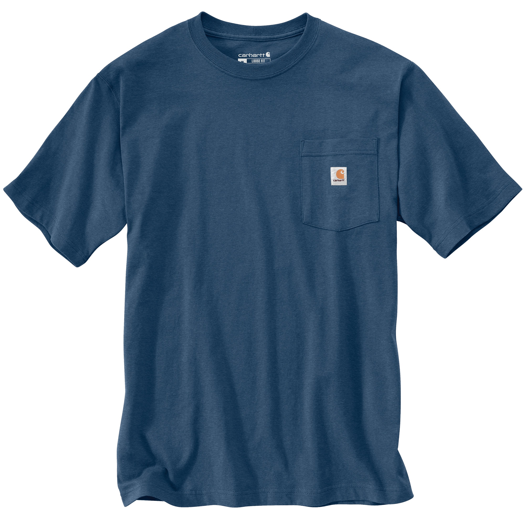 Playera de manga corta tejida azul para hombre de Carhartt (Grande)