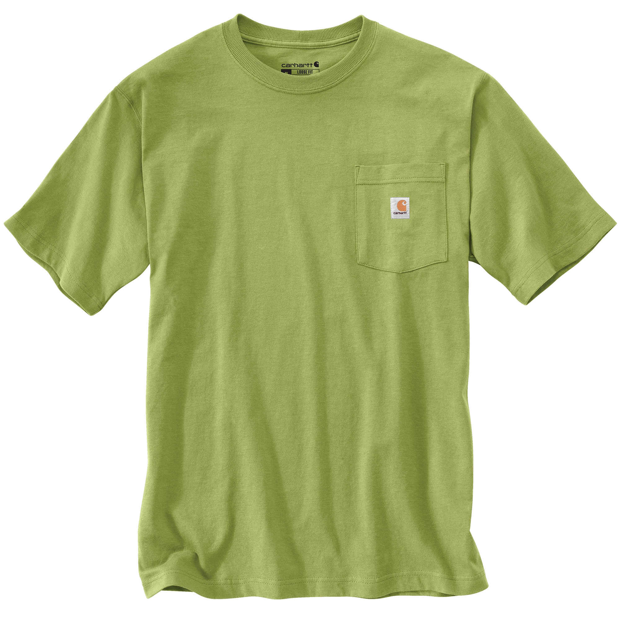 Playera de manga corta verde de punto para hombre de Carhartt (Talla Grande) K87-GJ7LREG