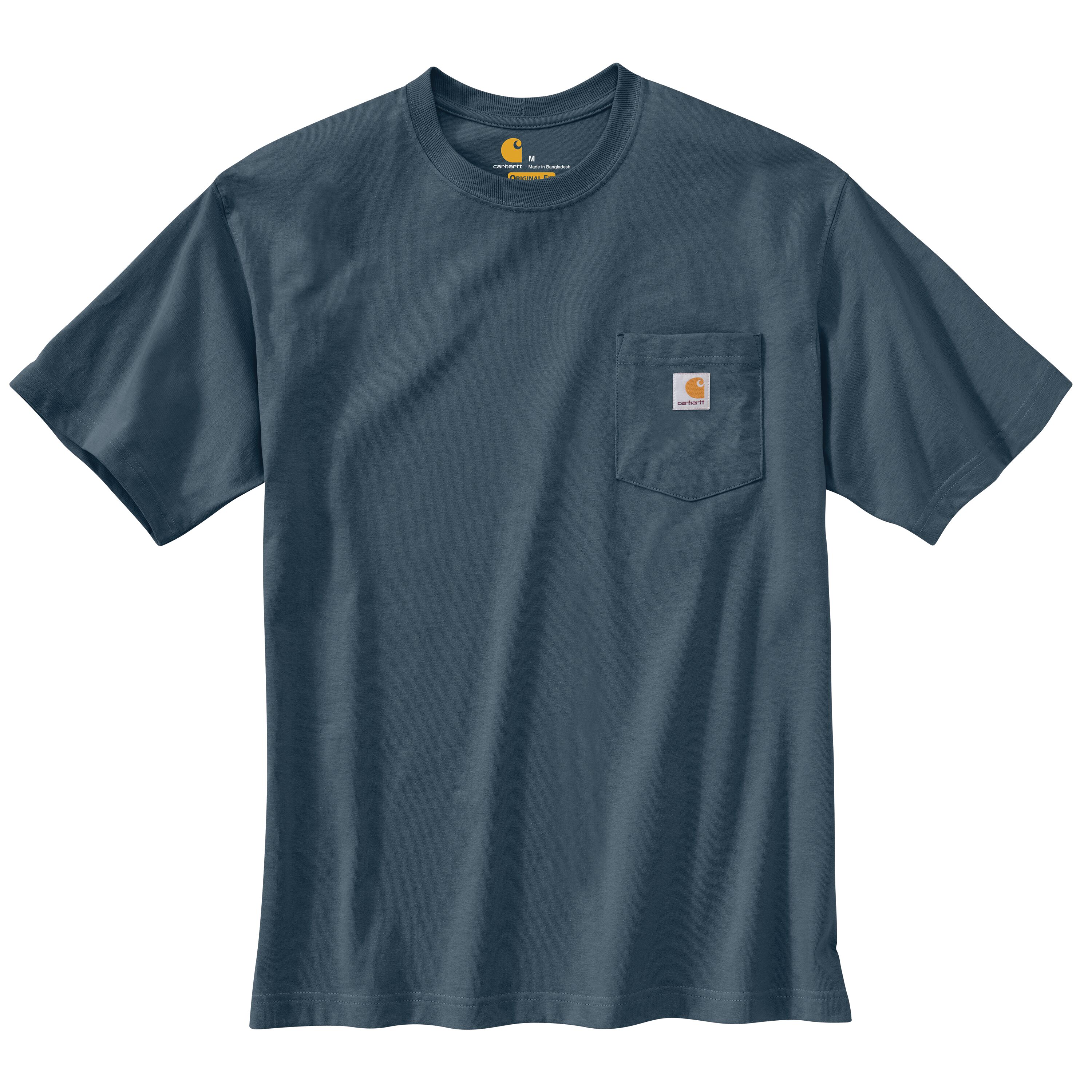 Playera de punto azul de manga corta para hombre de Carhartt (Talla grande)