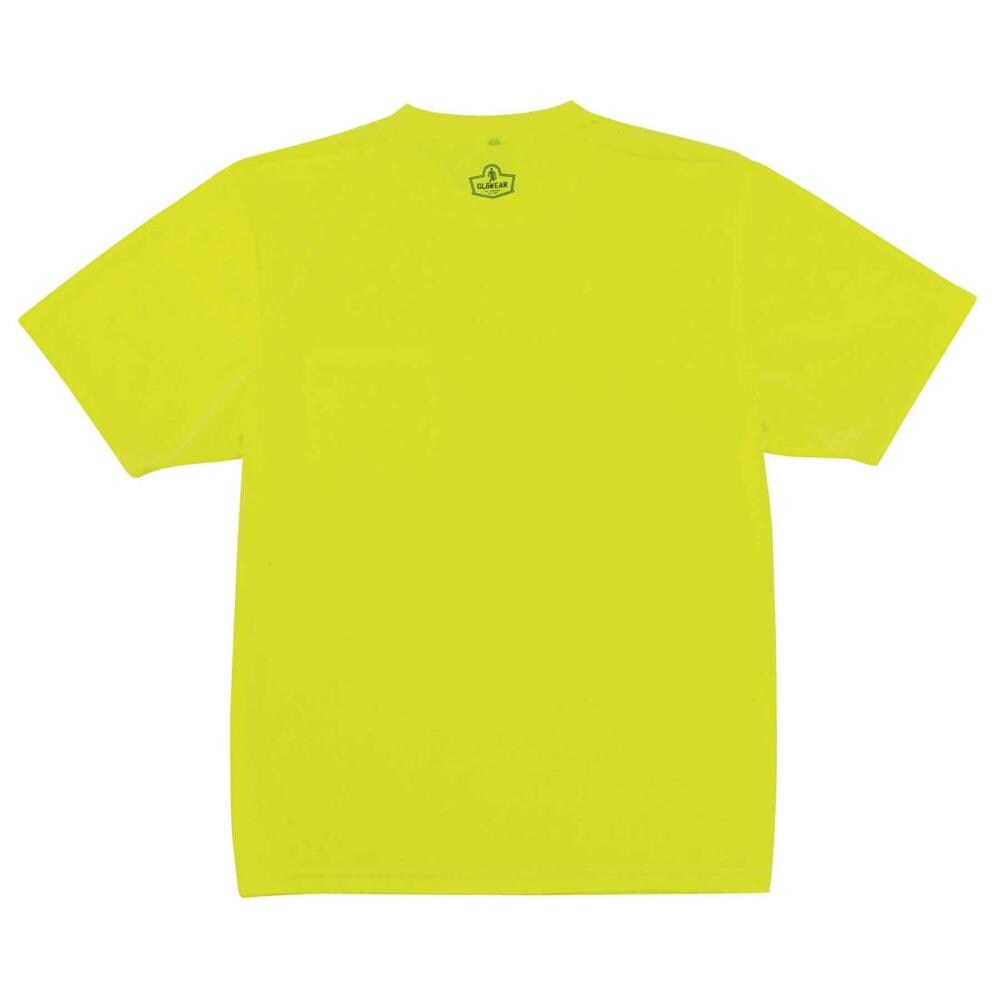 Playera sólida de manga corta verde para hombre GloWear (Talla 2XL)