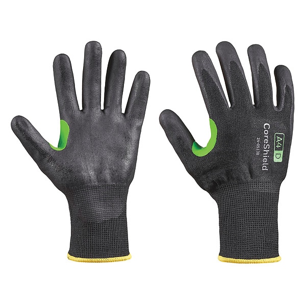Guantes Honeywell resistentes a cortes, Nivel de corte A4, calibre 13, negro/negro, 7 - 24-0513B/7S