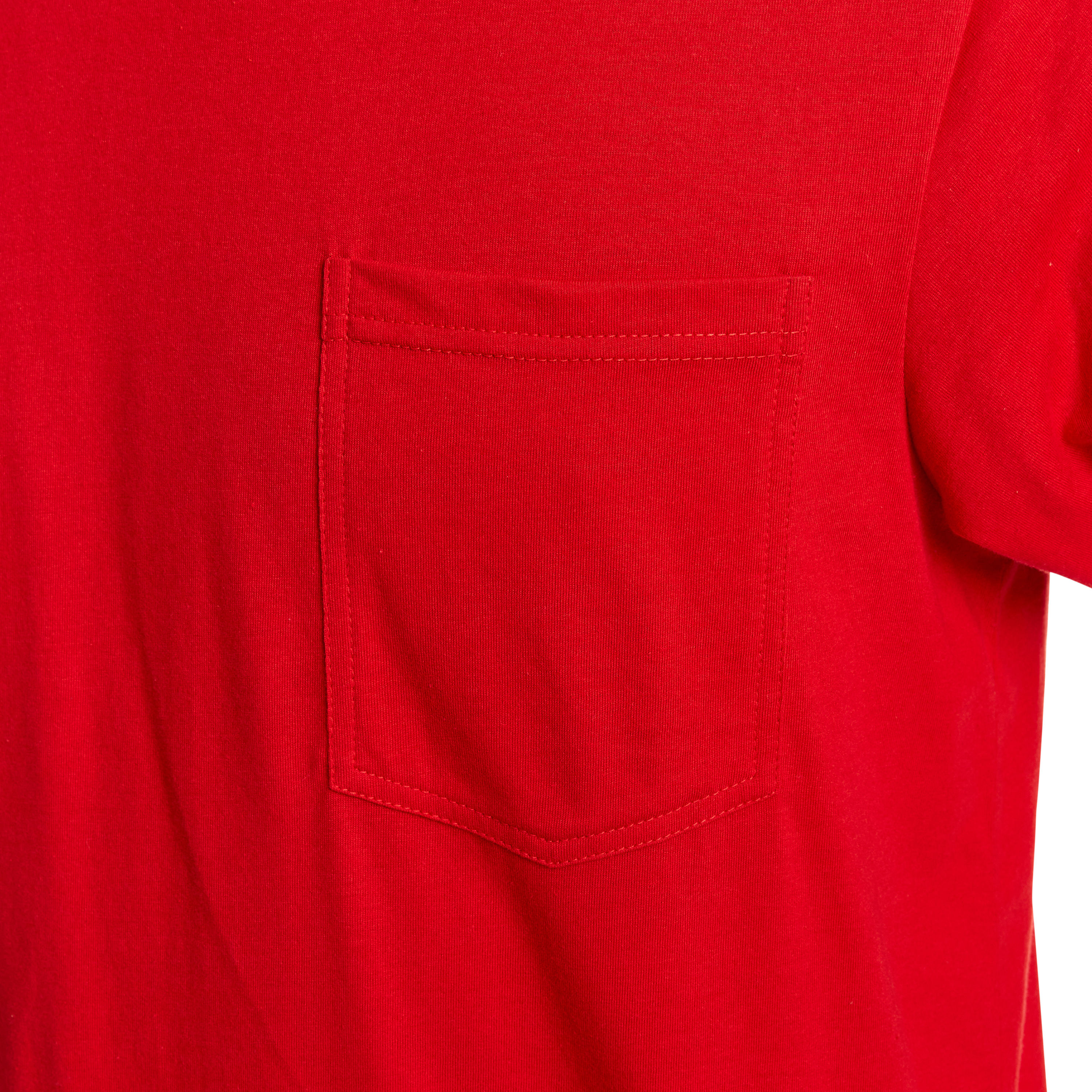 Playera de manga corta sólida en rojo para hombre de Smith's Workwear ( 2XL )