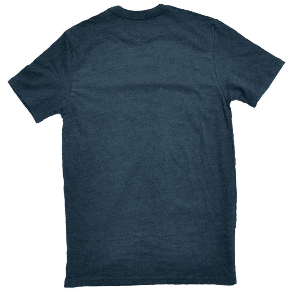 Playera de manga corta tejida azul unisex para adulto (XL)