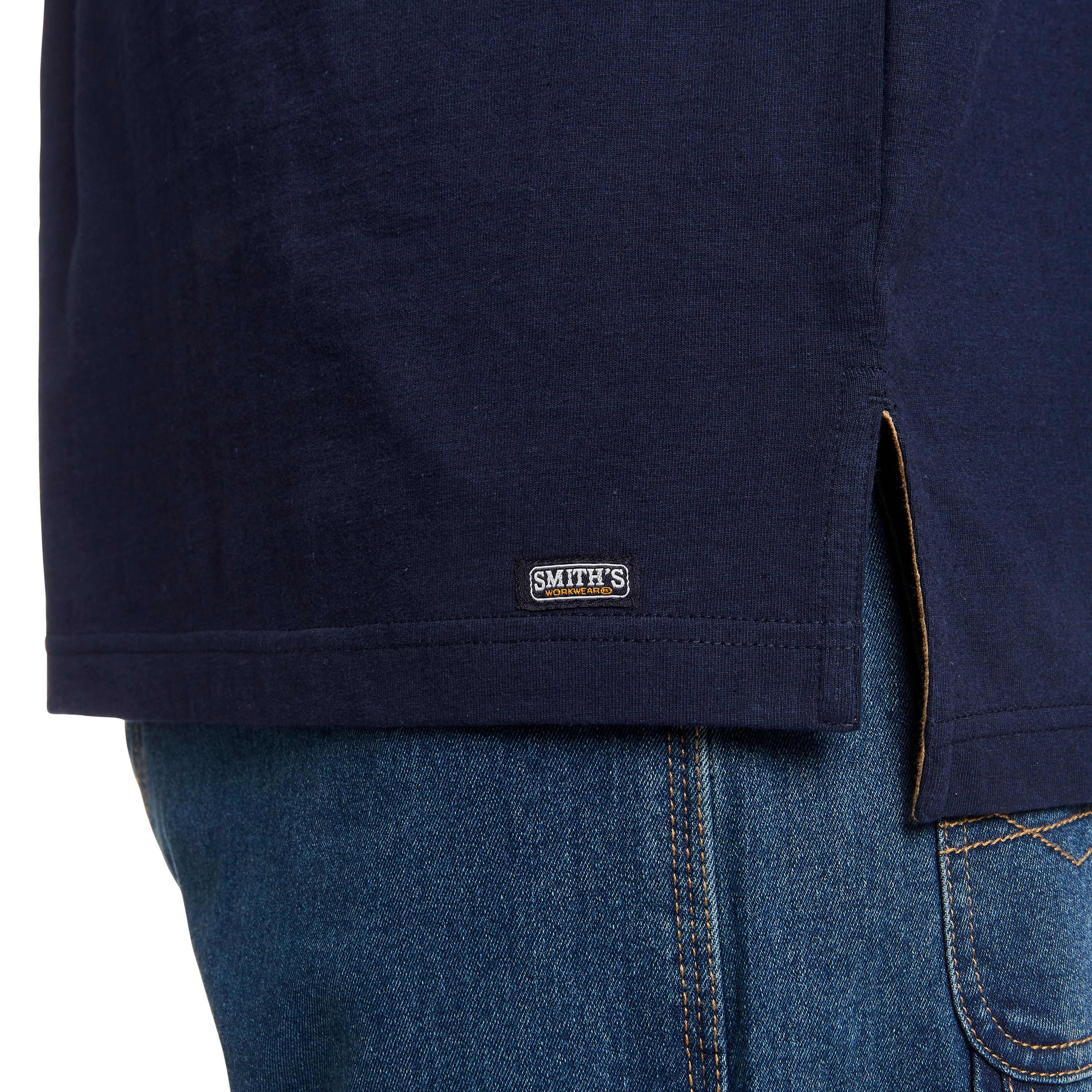 Playera de Manga Corta Azul de Punto para Hombres de Smith's Workwear (2XL)