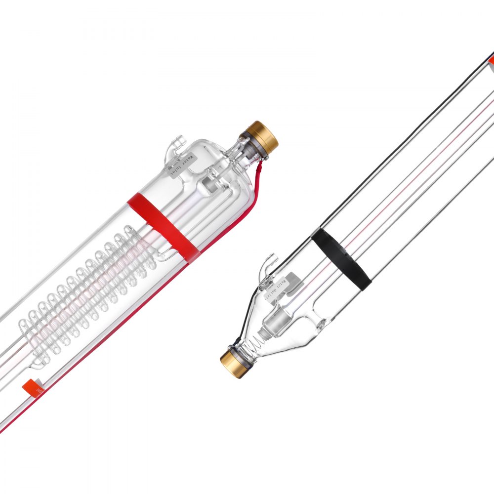 VEVOR 100W CO2 Laser Tube 57 in / 1450 mm Borosilicate Glass Laser Cutter Tube - CO2JGG100W0031I4WV9
