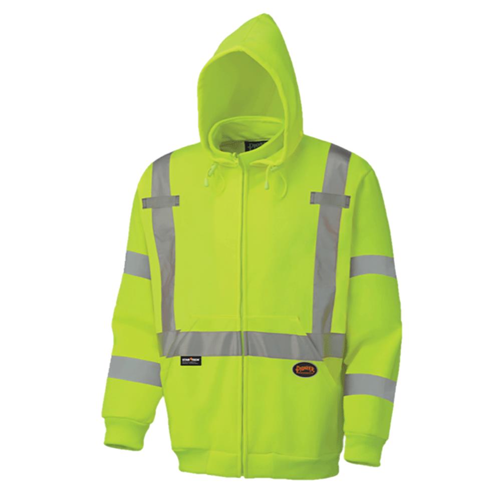 Sudadera con capucha de forro polar amarilla unisex para adultos de Pioneer (3XL)