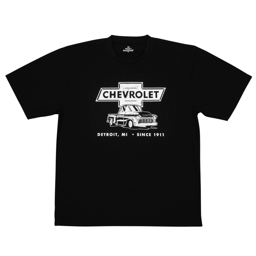 Playera negra de manga corta para hombre de Chevrolet (Extra grande)