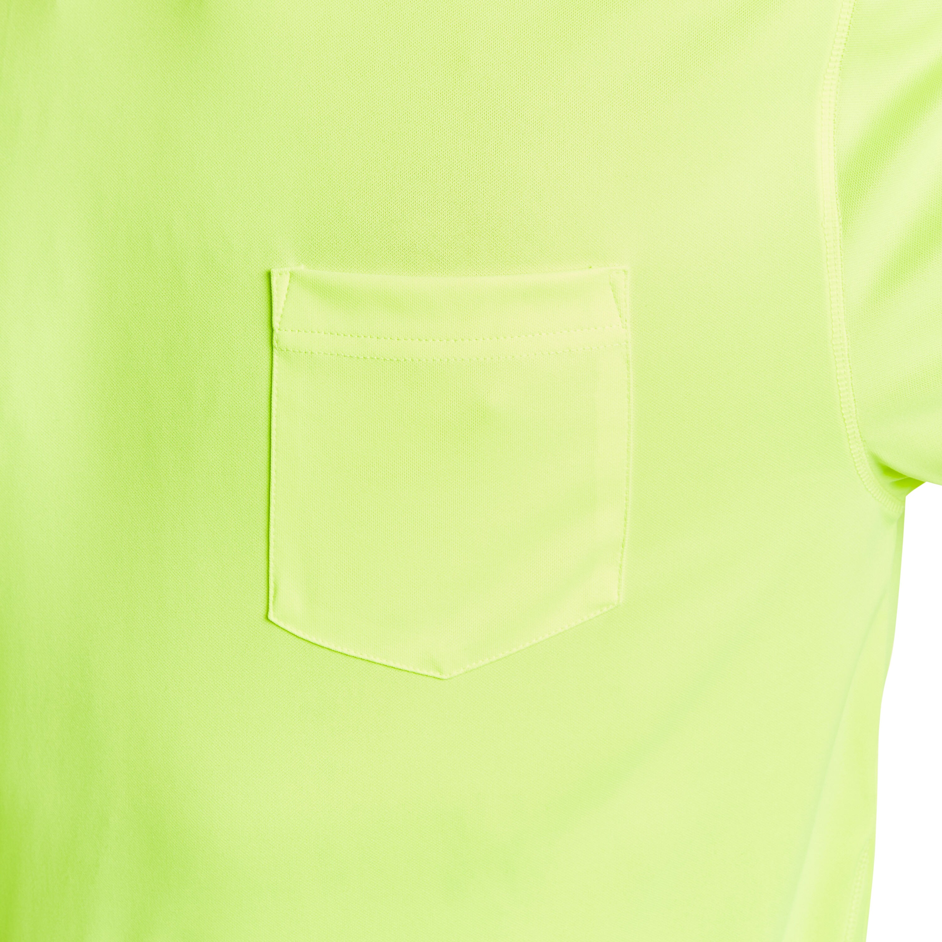 Playera lisa de manga corta amarilla de punto para hombre de Smith's Workwear (talla mediana)