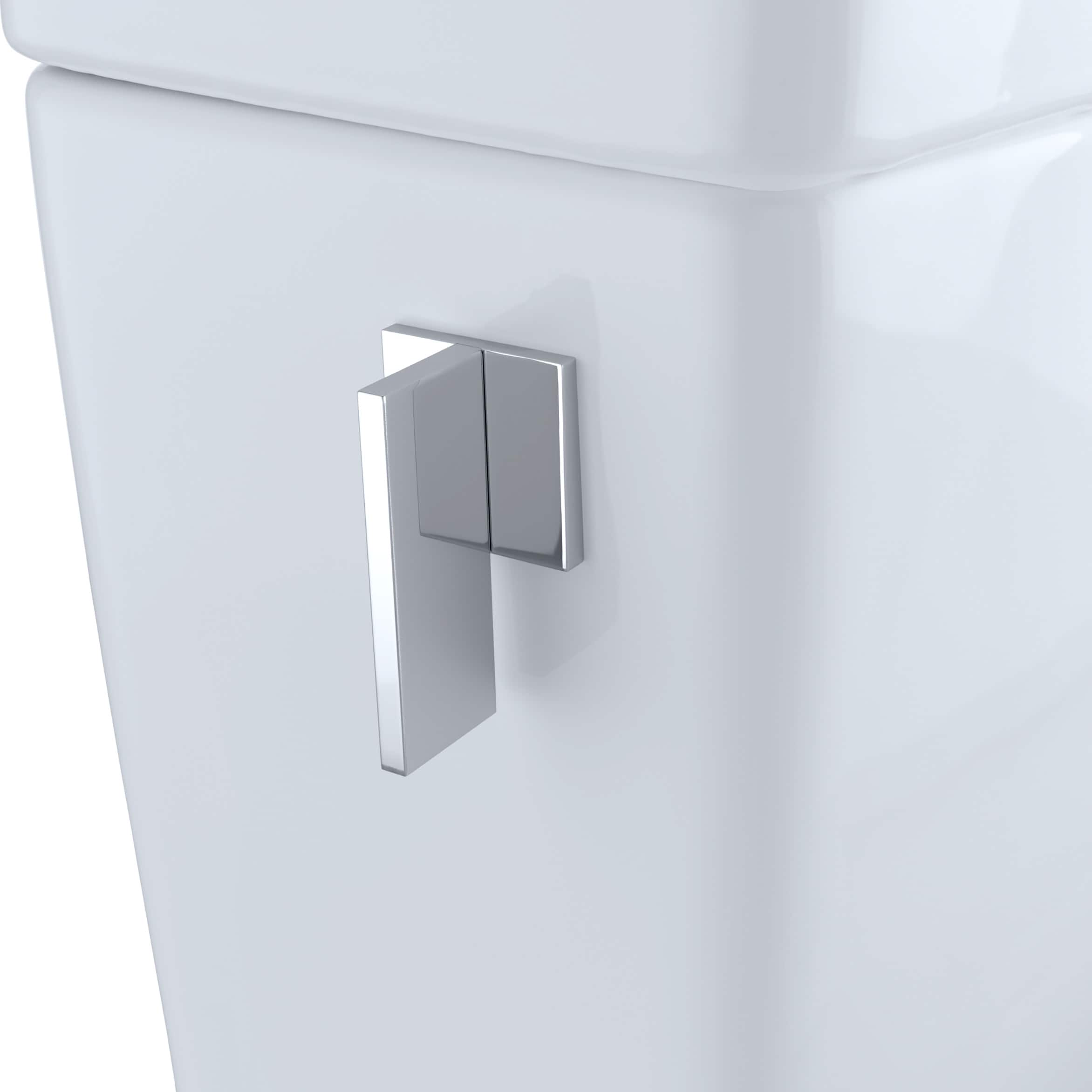 Bidé de una sola pieza alargado a altura de silla en color blanco de algodón TOTO Legato 1.28 GPF MW6244726CEFG-01.