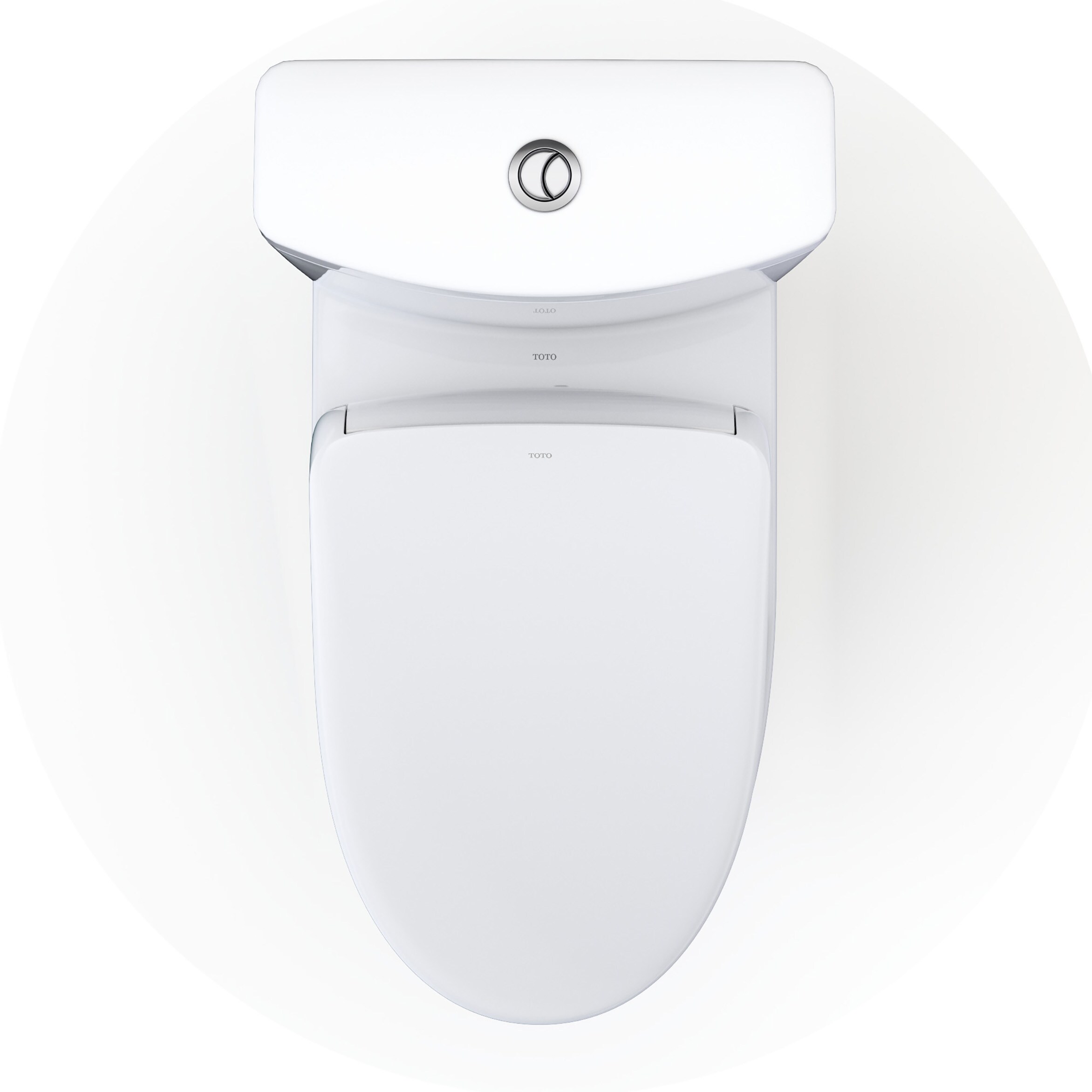 TOTO Aquia Algodón Blanco Inodoro de Doble Descarga con Altura Personalizada y Cierre Suave Bidé de 2 Piezas con descarga de 1.28 GPF y Entrada de 12 pulgadas.