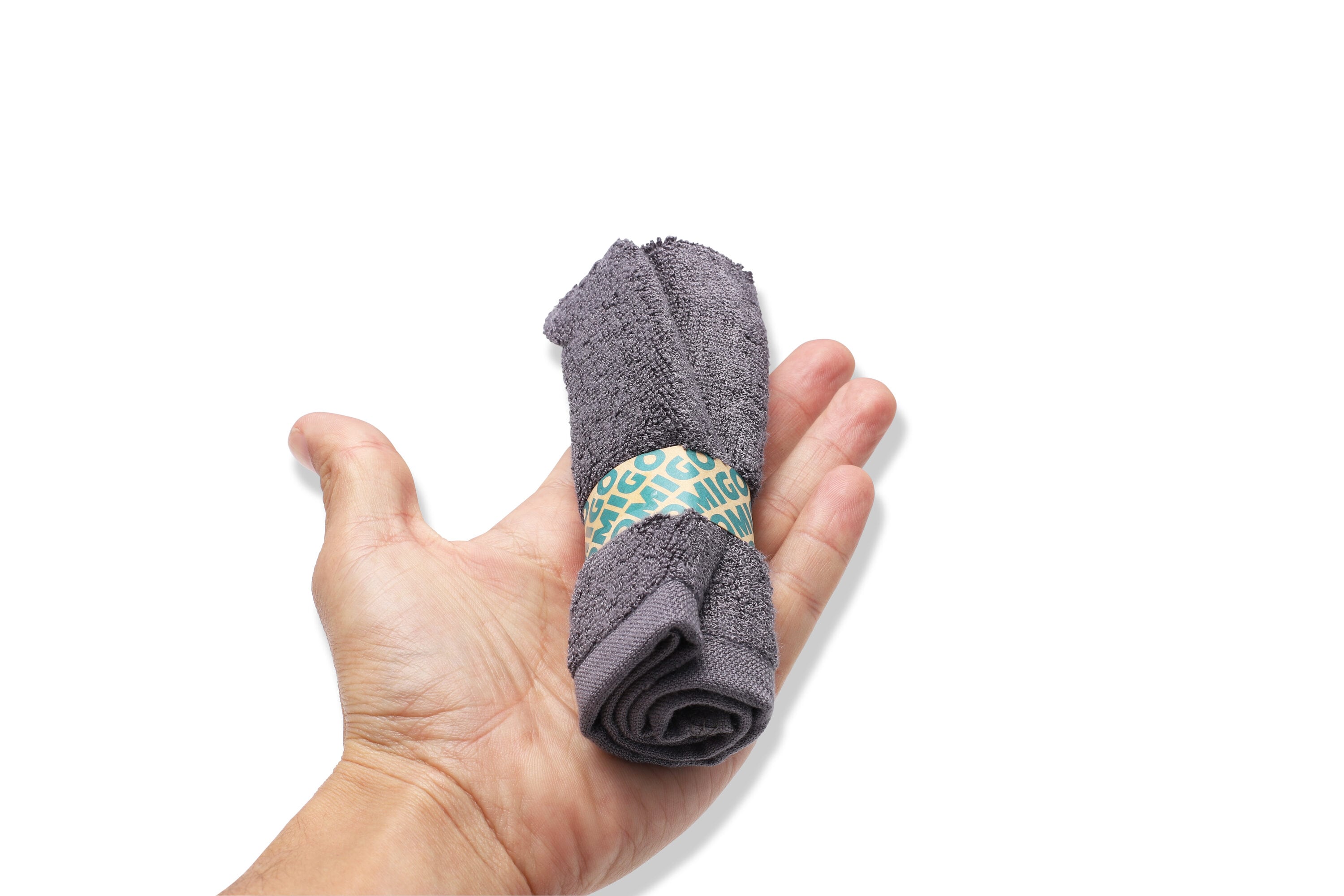 Toallas para bidé de bambú Brondell Omigo, Paquete de 6, Carbón